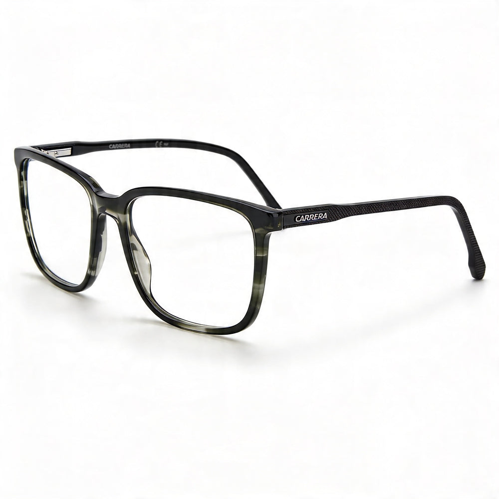 Carrera 254 Unisex Optical Eyeglasses with Grey Horn Plastic Frame, Polycarbonate Lenses, 56mm Lens Width