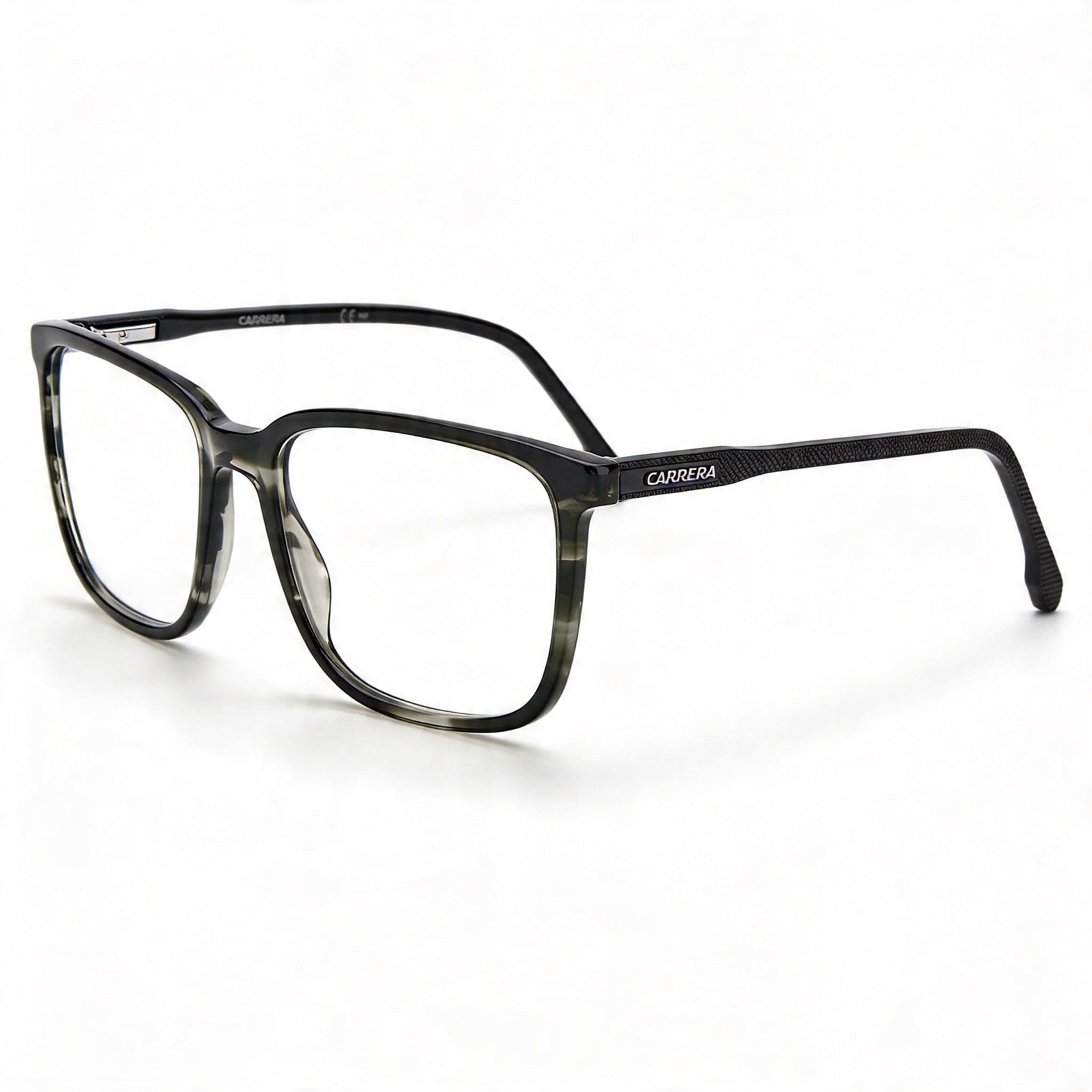 Carrera 254 Unisex Optical Eyeglasses with Grey Horn Plastic Frame, Polycarbonate Lenses, 56mm Lens Width, Photo 1