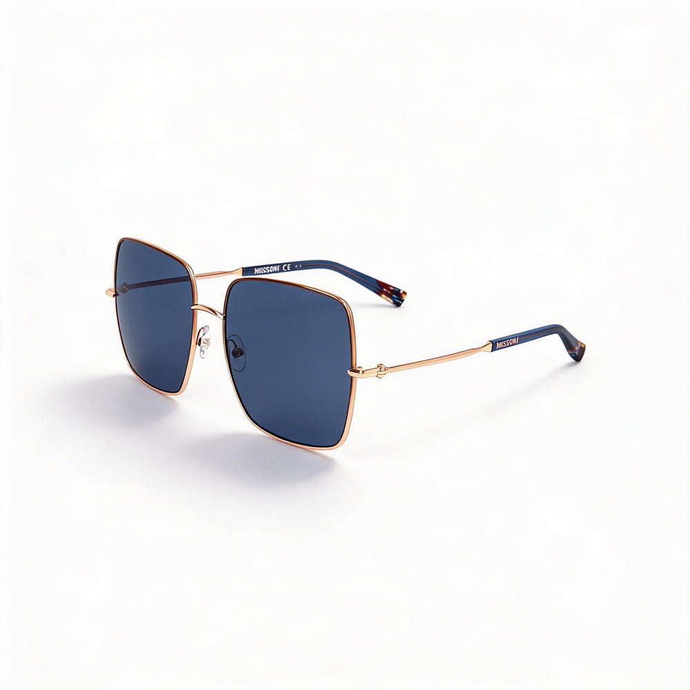 Missoni Classic Unisex Stainless Steel Eyewear Brick Gold 58mm Non-Polarized UV Protected