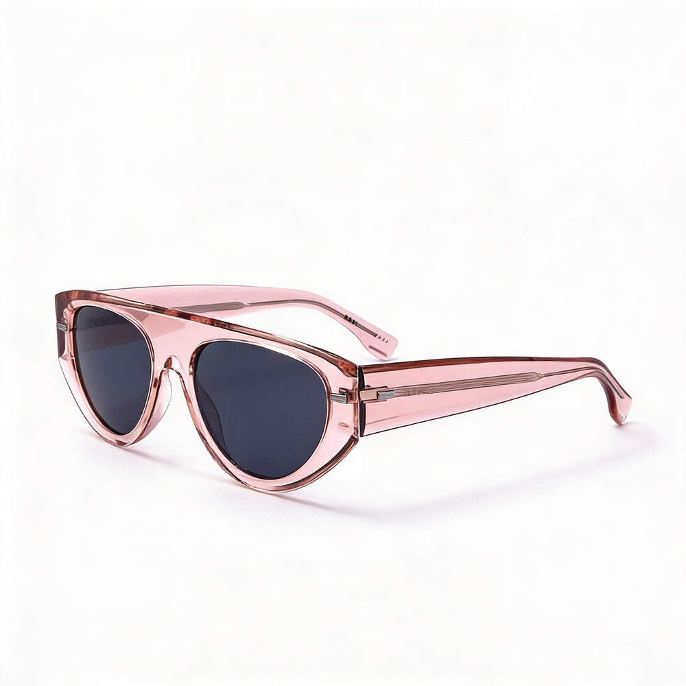 BOSS 1443/s Casual Style Unisex Pink Eco oil Frame with Polycarbonate Pink Lenses 56mm