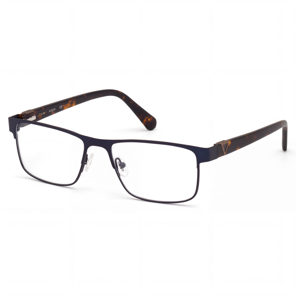 GUESS Gu50003 Gafas de hombre de metal azul mate rubio habana 55 mm