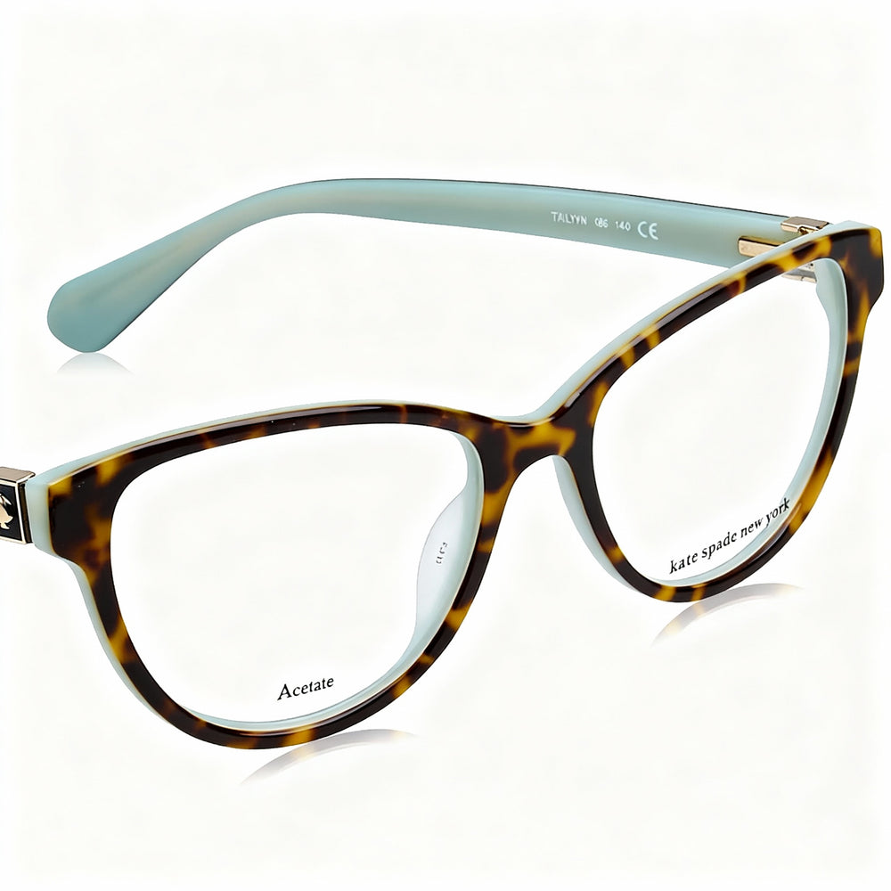 Gafas de sol Kate Spade New York Tailynn con montura de acetato moderna para mujer, sin polarizar, color Habana, 52 mm