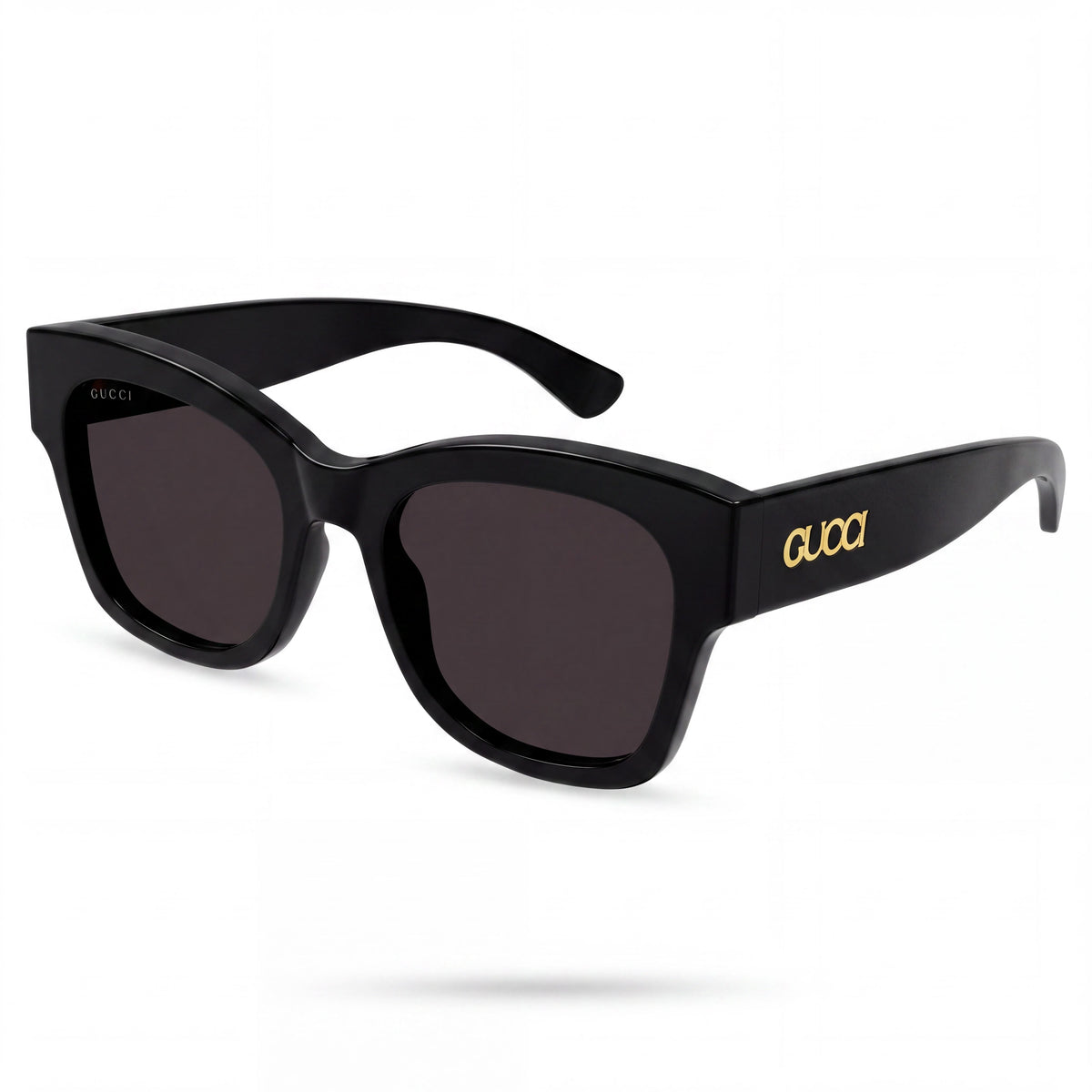 Gucci Gg1789s-001 Women's Oversized Black Acetate Frame with Black Plastic Lenses Sunglasses 53mm Lens Width, Photo 1