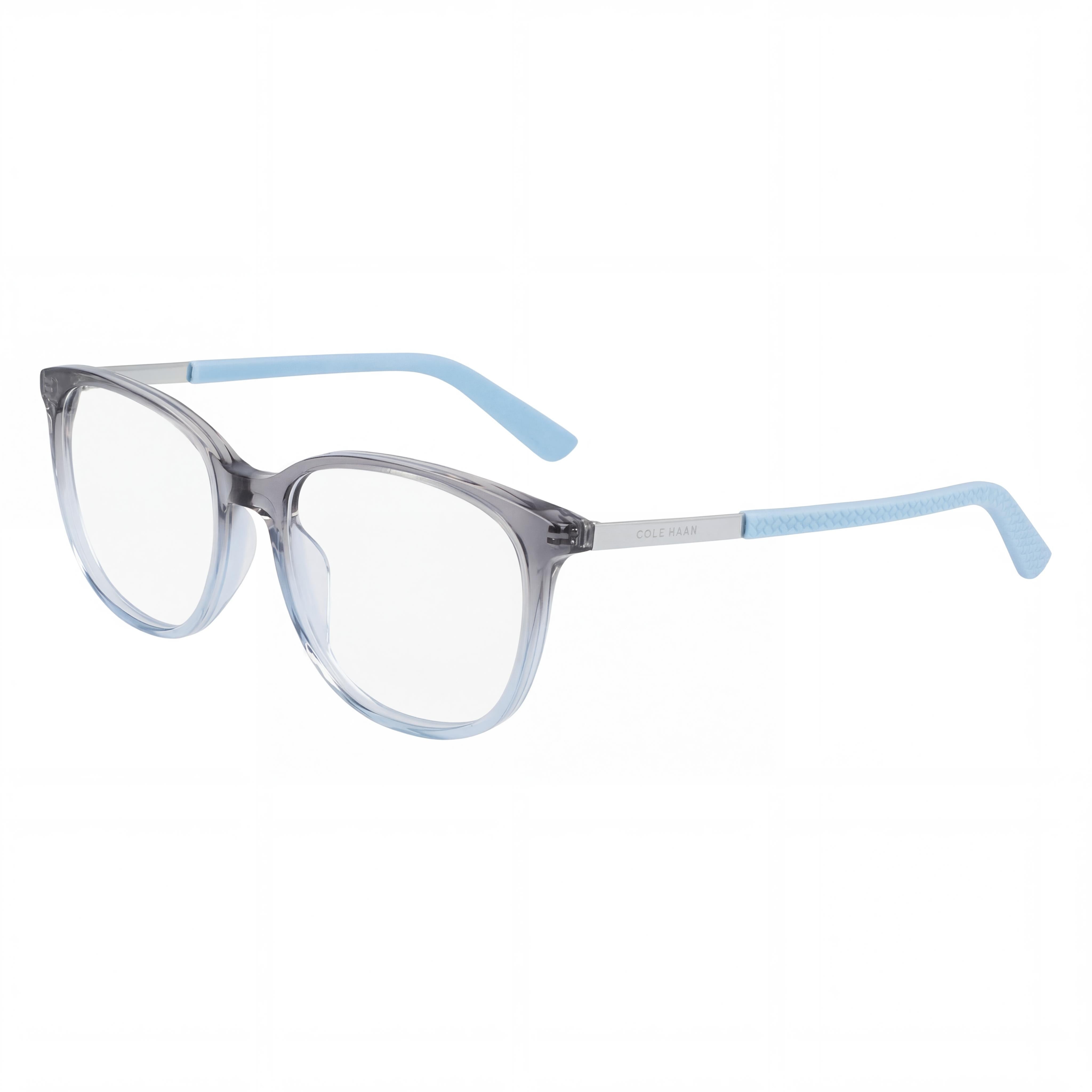 Cole Haan Men's Rectangular Metal Blue Fade Frame with Polycarbonate Lenses Sunglasses 52mm, Photo 1