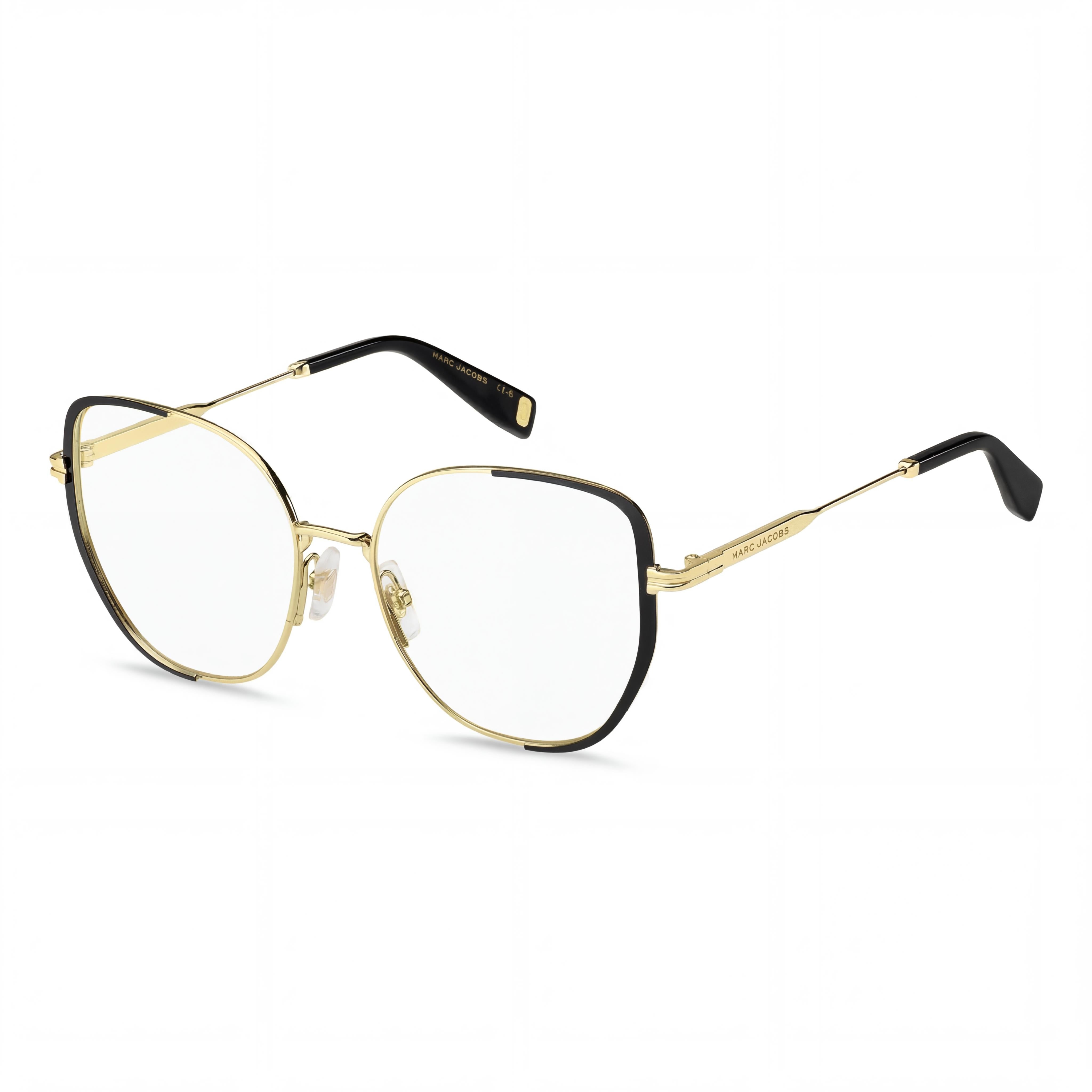 Marc Jacobs Temporary Men's Gold Black Stainless Steel Multicolor Non-Polarized Glasses 55-17-140, Photo 1