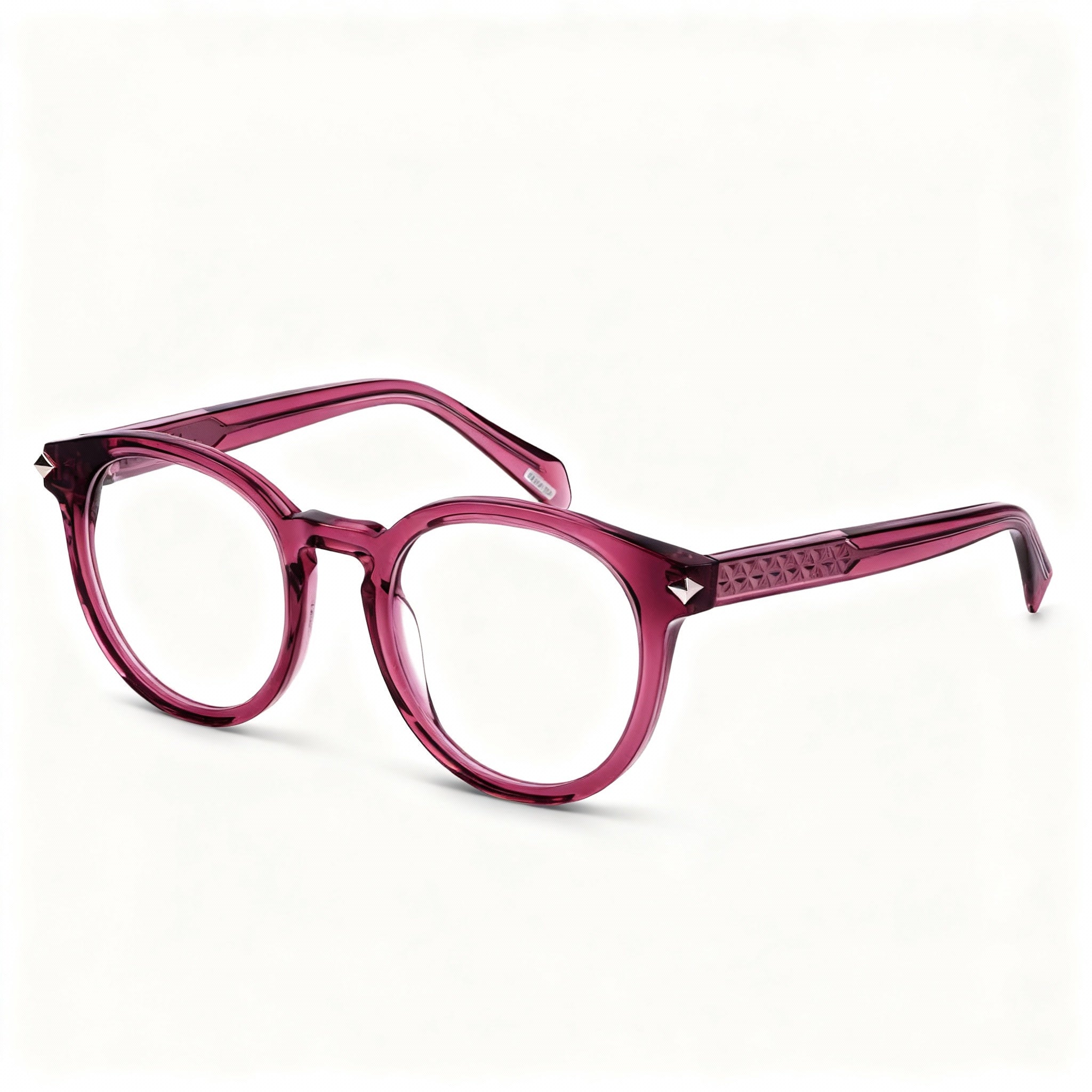 Police Modern Women's Acetate Eyeglasses in Bordeaux, with Non-polarised Lenses, 48mm Lens Width