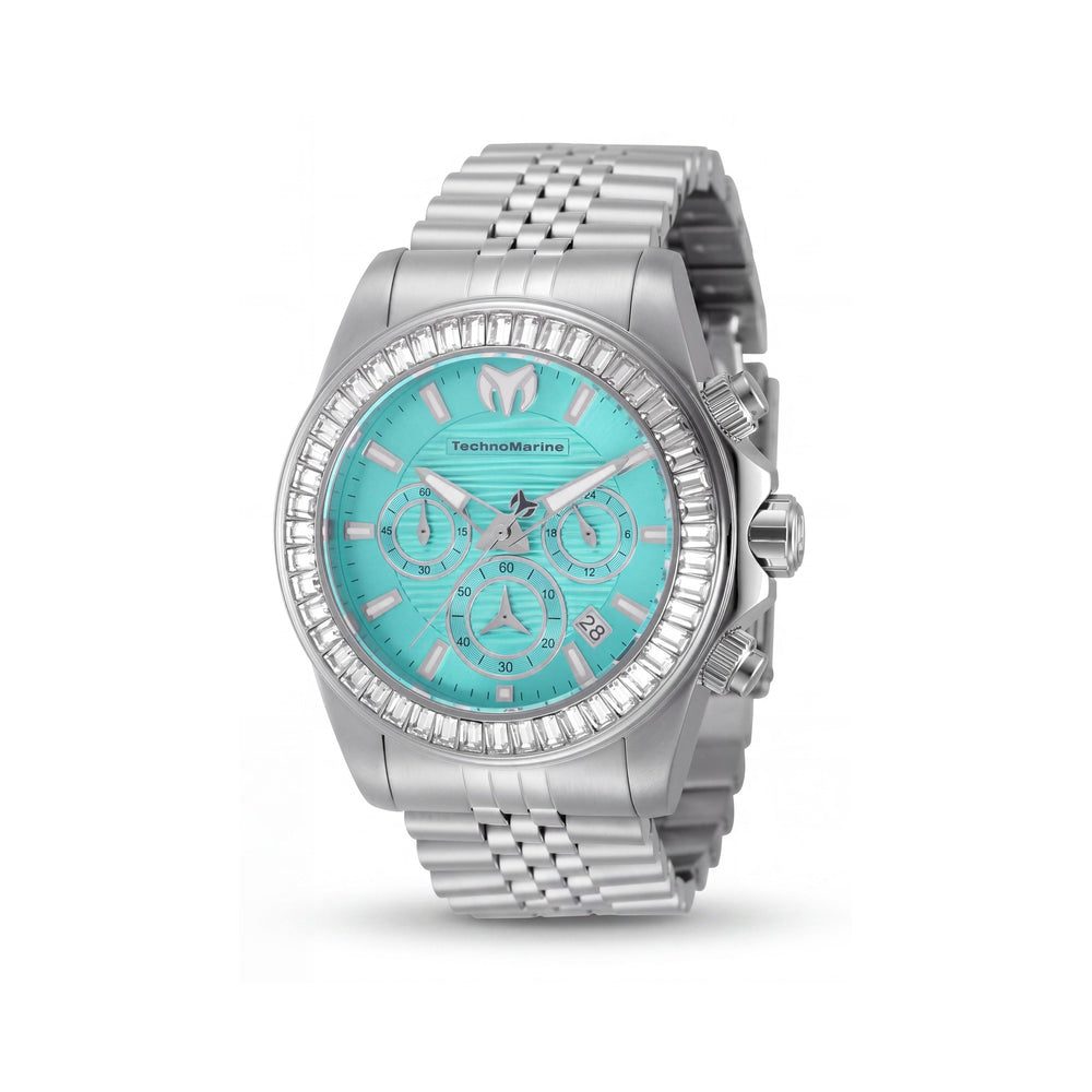 Reloj de pulsera para hombre TechnoMarine TF1069 con marco de acero, que incorpora función de cronógrafo y movimiento de cuarzo.