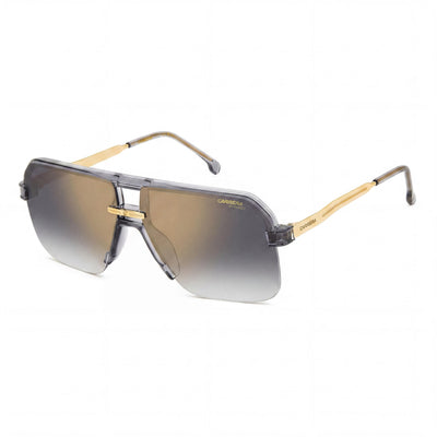 Carrera Men's 1066/S Grey Polyamide UV Protected Sunglasses with Grey Shaded Gold Mirror Lenses 63mm
