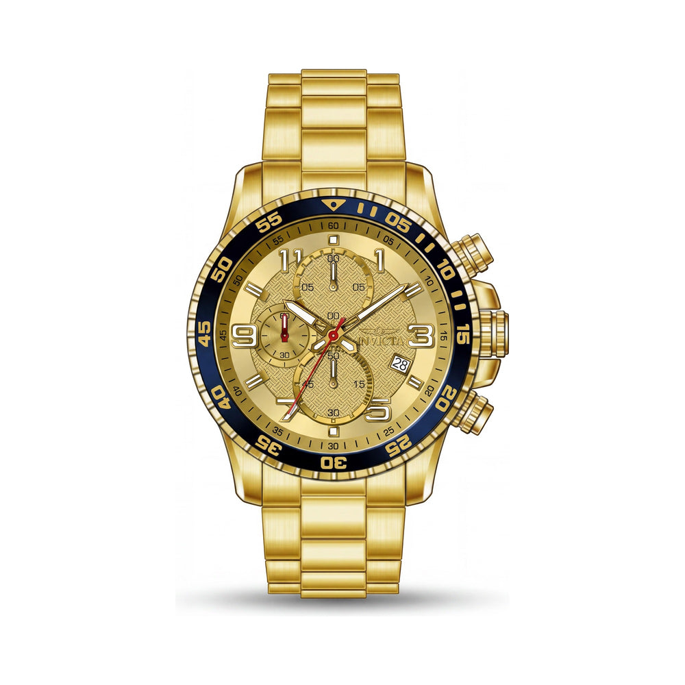 Invicta Specialty 49095 Men's Gold 45mm Quartz Stainless Steel Bracelet Watch Water Resistant