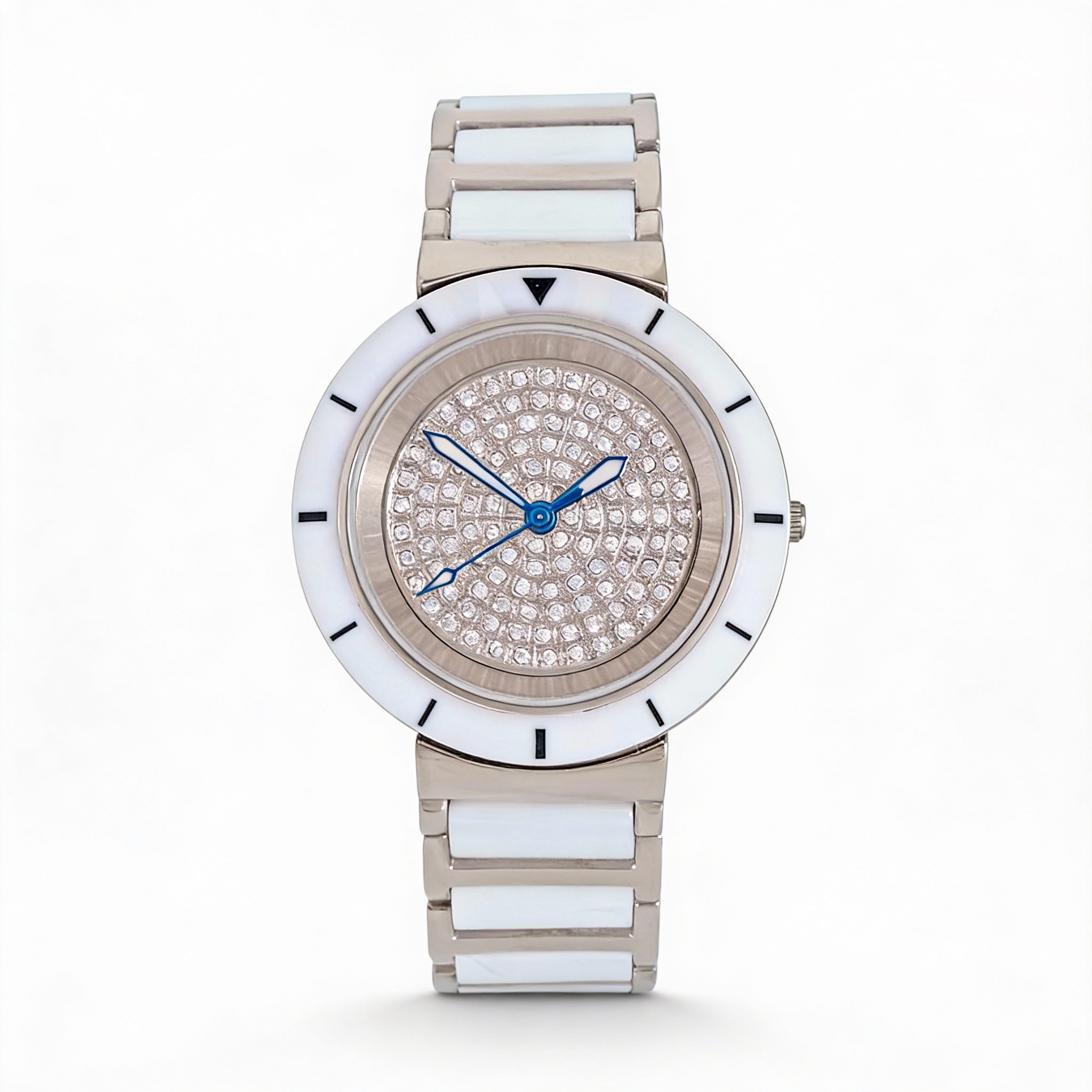 Oniss Women's Toulon ON7260 Quartz Watch with Silver-Tone Stainless Steel Case & Bracelet, Silver Dial, Scratch Resistant Mineral, Photo 1