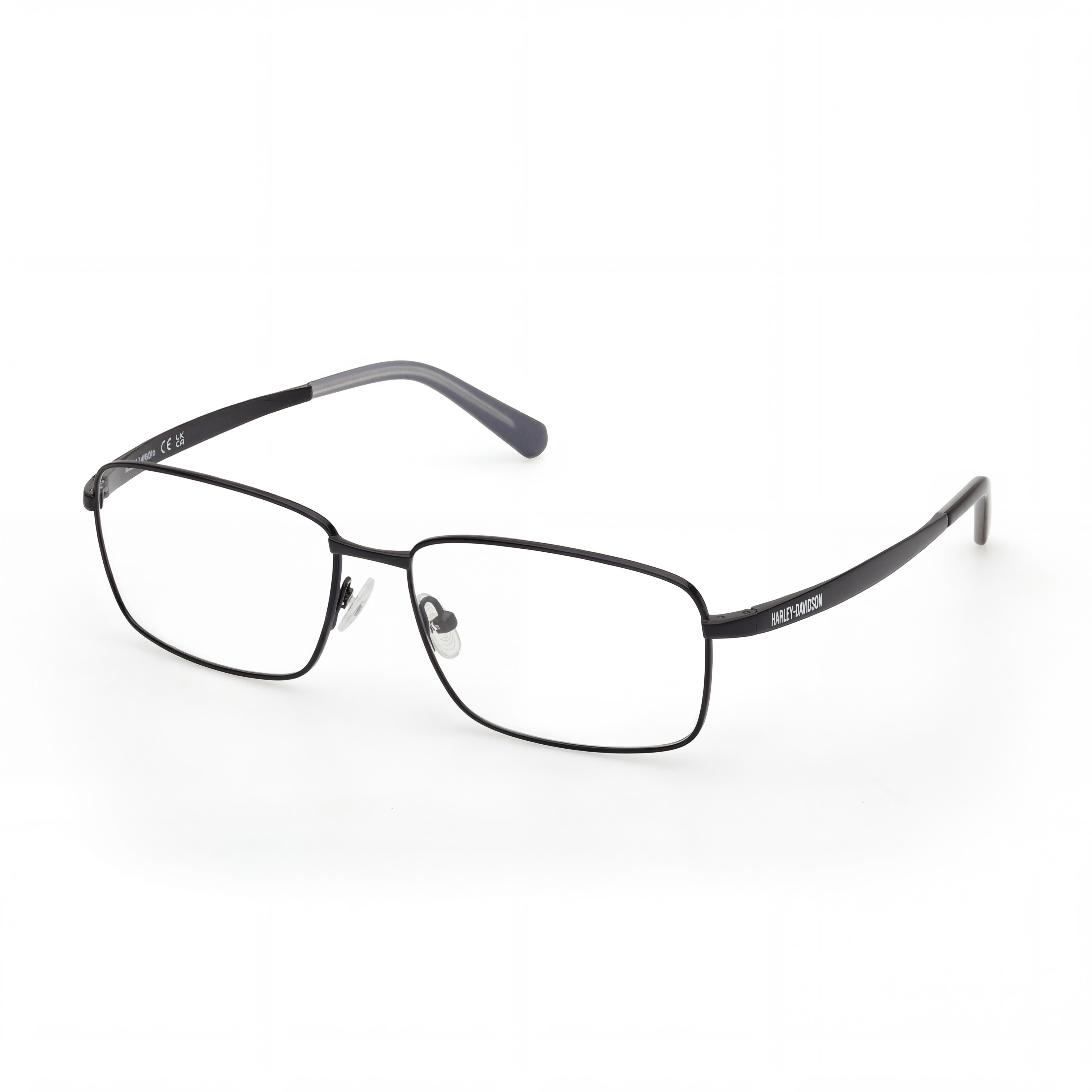 Harley-Davidson Modern Unisex Metal Frame Eyewear Matte Black 59/16/145, Photo 1