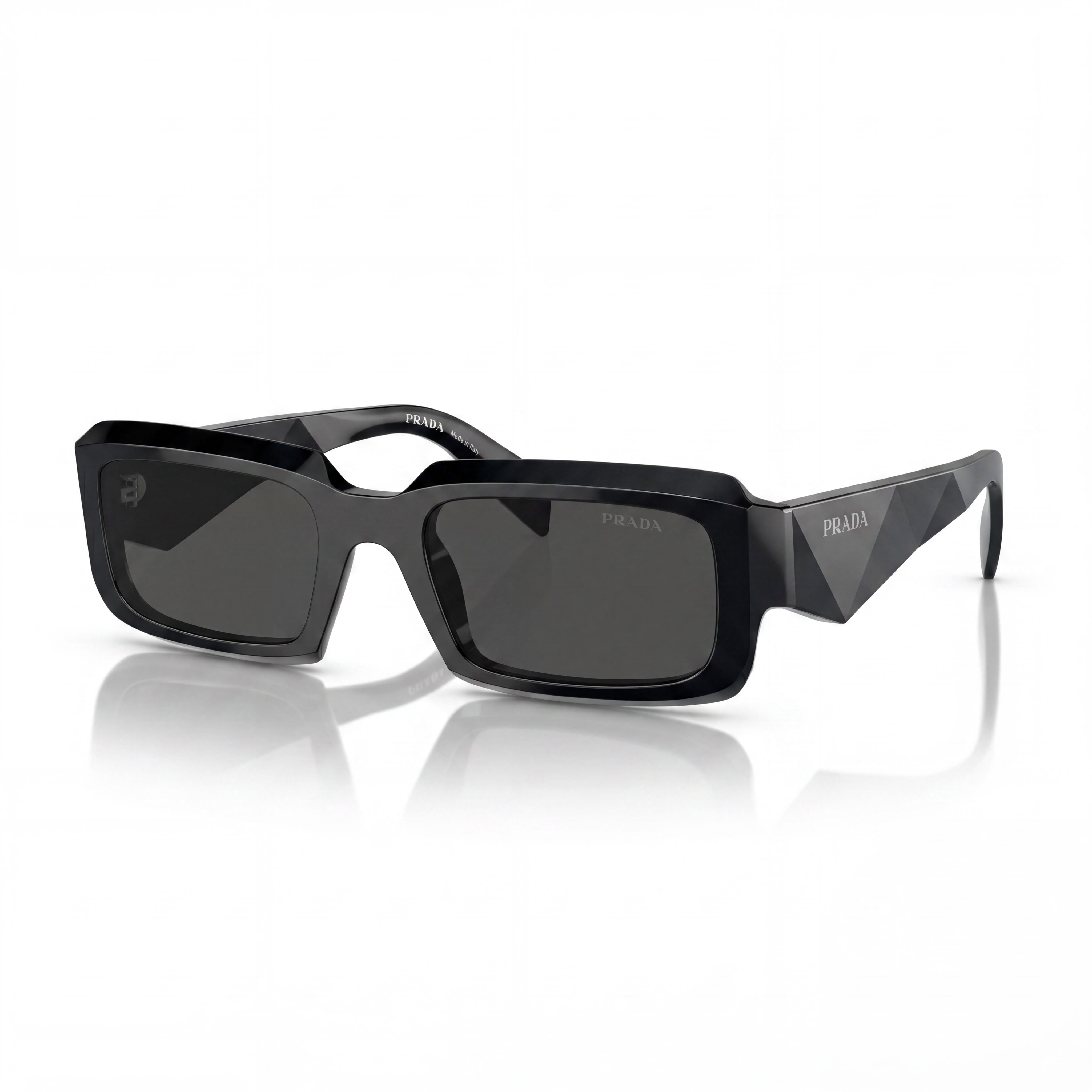 Gafas de sol unisex Prada Pr 27zs con montura de acetato multicolor, gris oscuro, no polarizadas, 54-21-145, Photo 1