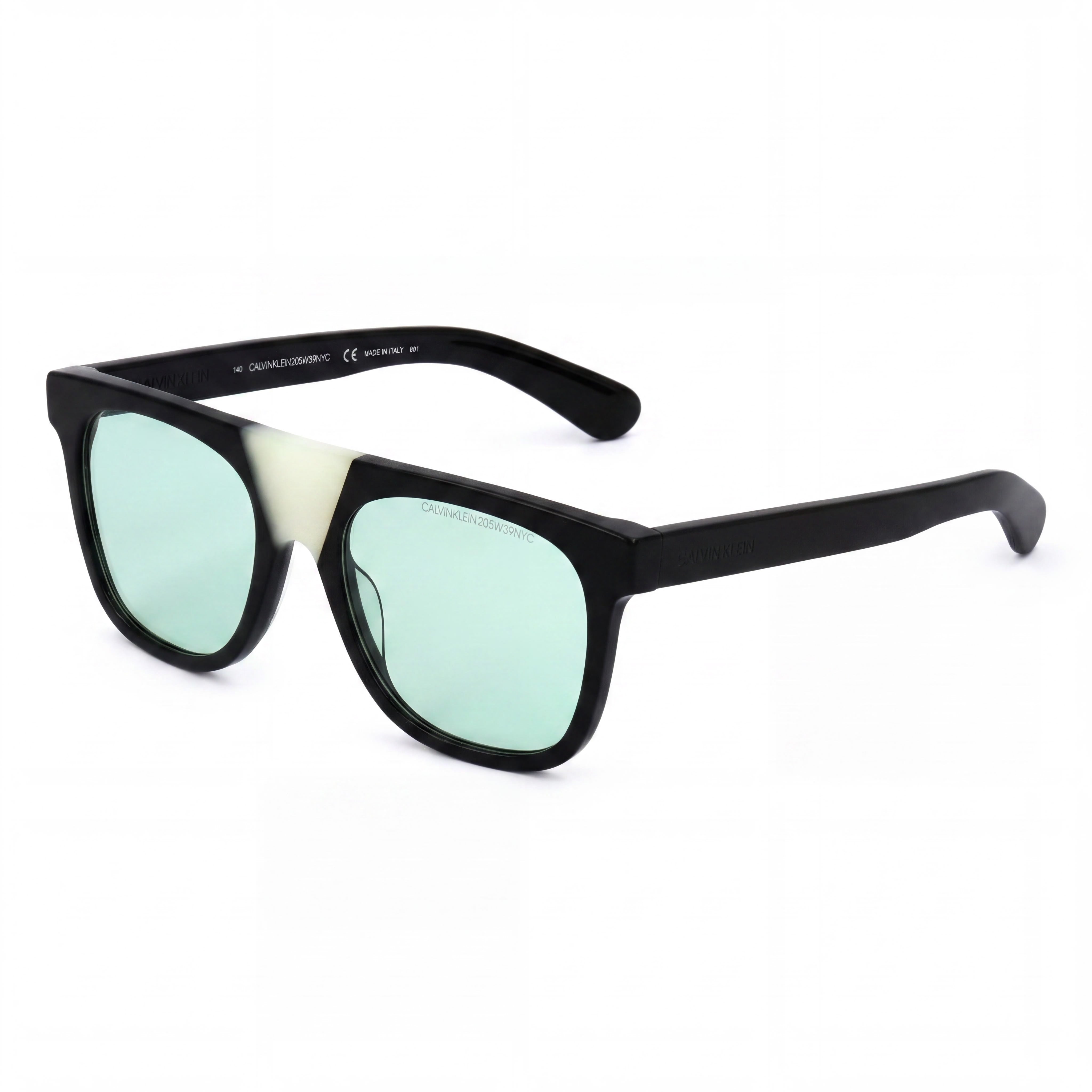 Calvin Klein CKNYC1852S Unisex Square Acetate Black Frame Blue Lens Sunglasses 53mm Lens Width, Photo 1