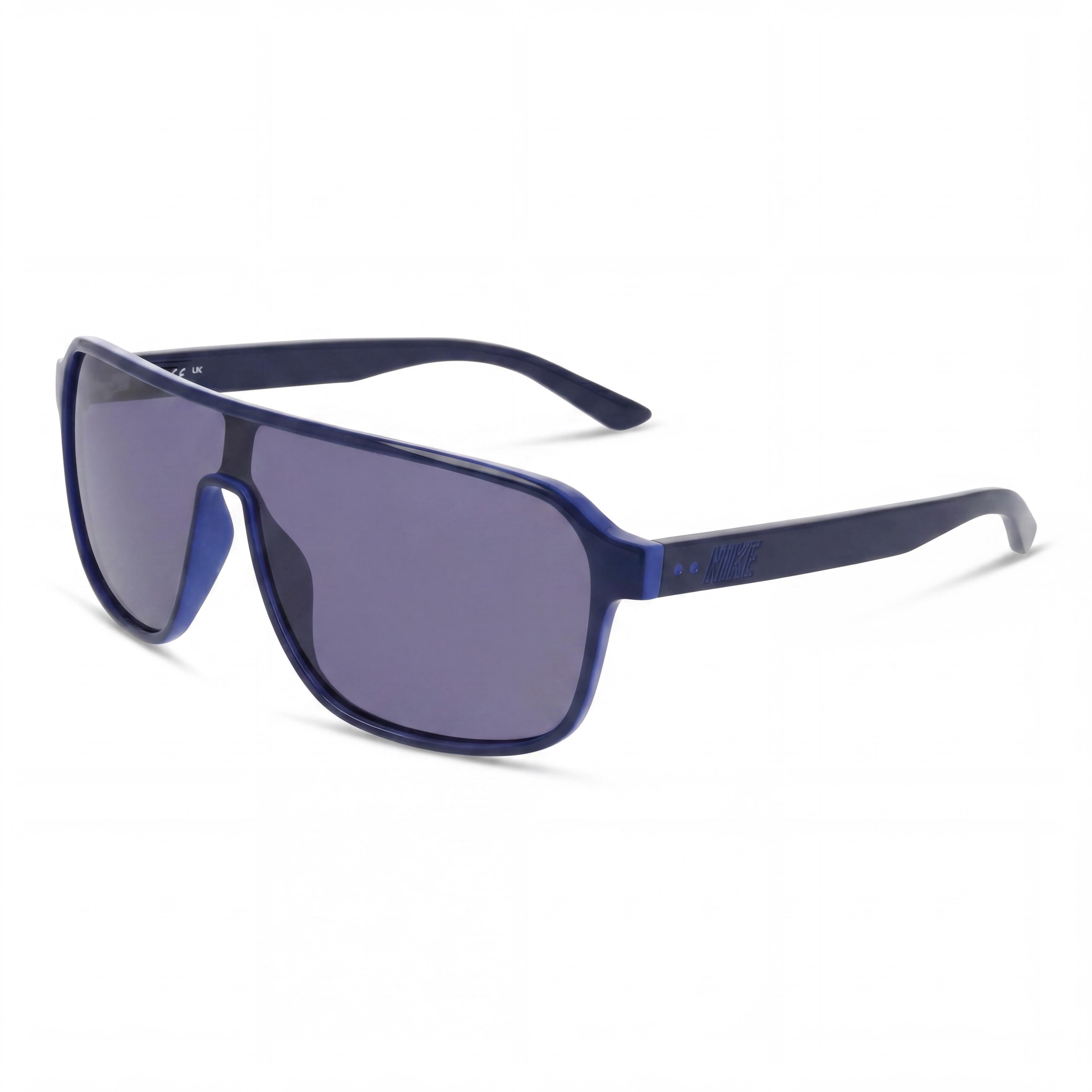 Nike Vintage Flyer Unisexo Montura de plástico azul Lente de policarbonato azul Gafas de sol con 100% protección UVA/UVB 64mm, Photo 1