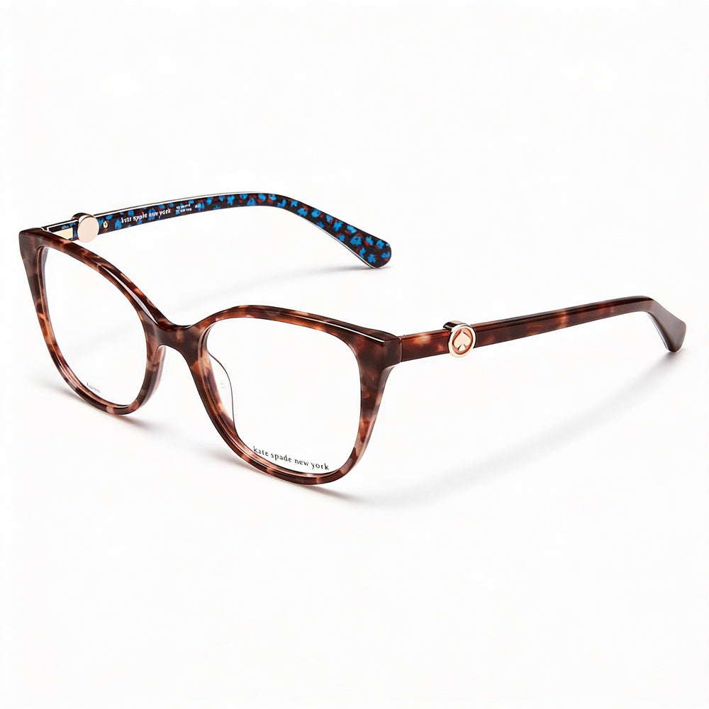 Monturas ópticas modernas unisex de plástico rutenio mate de 52 mm de Kate Spade New York