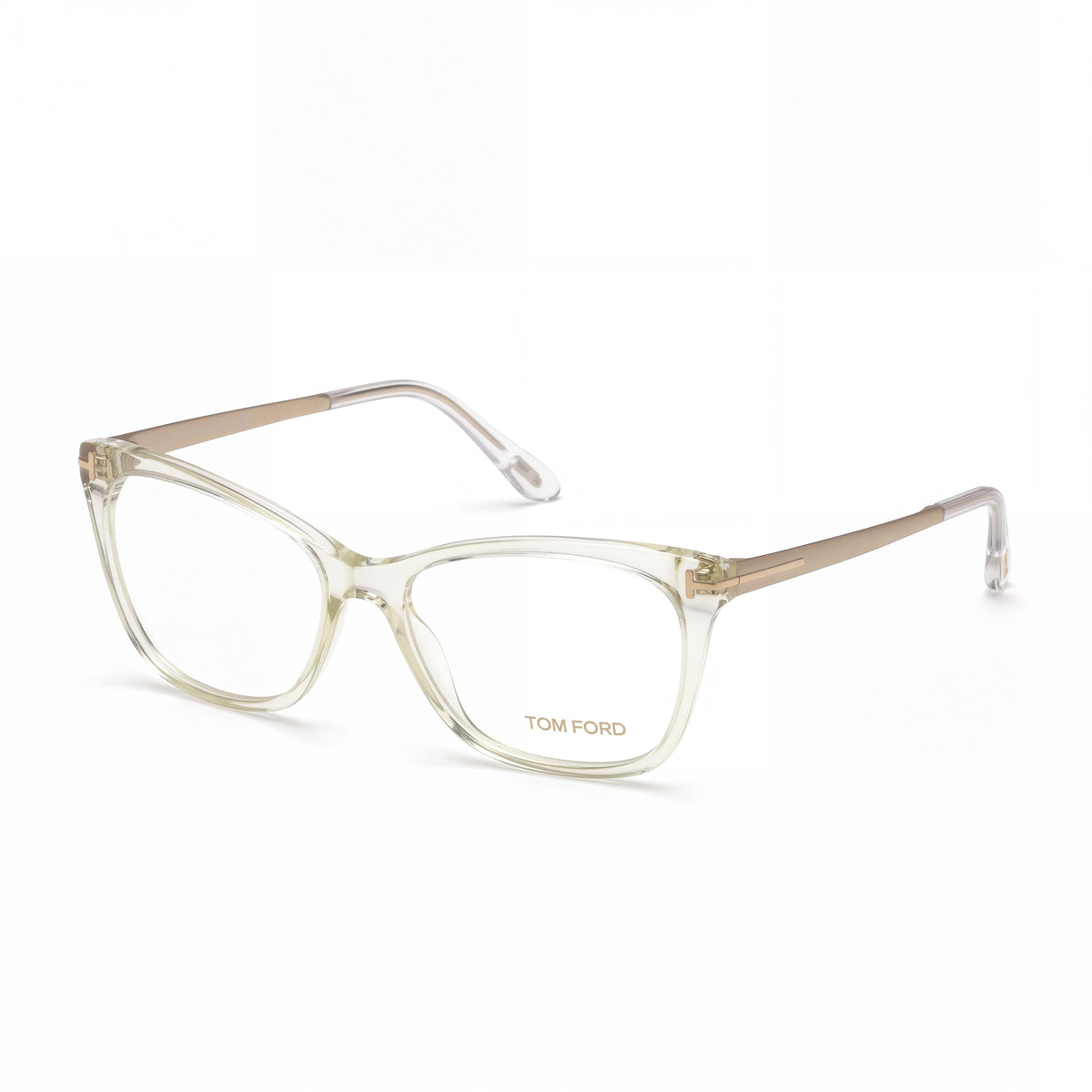 Gafas modernas unisex Tom Ford, montura de plástico transparente, lentes no transparentes de 54 mm, Photo 1