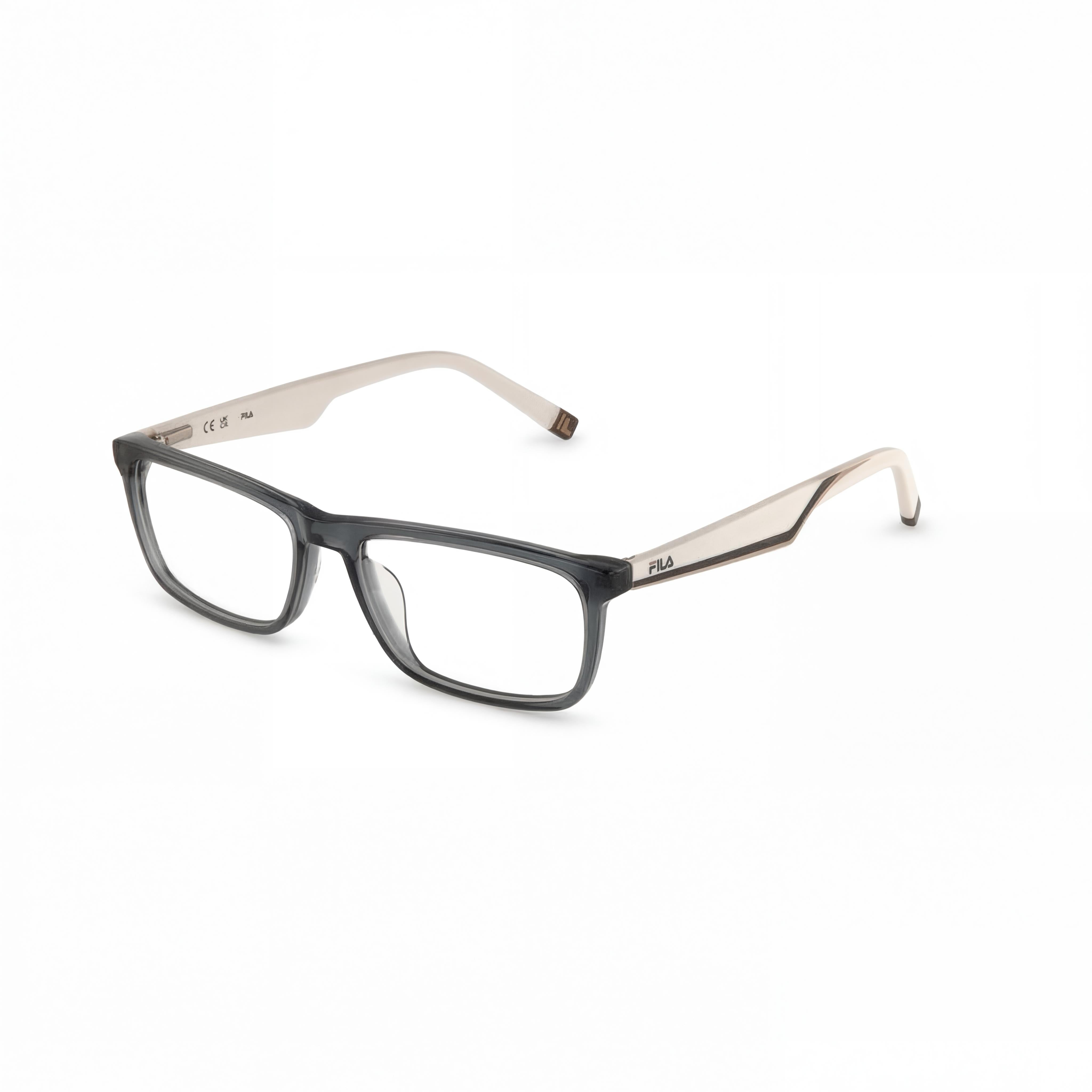 Fila classical Men's Sunglasses with Cellulose Acetate Frame in Grigio/Verde Lucido, 54mm Lens Width, Photo 1