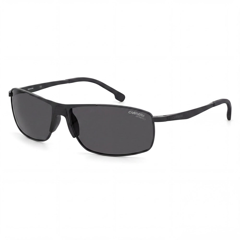 Carrera 8039/S Unisex Matte Black/Grey Metal Frame UV Protection Non-Polarized Sunglasses 60mm