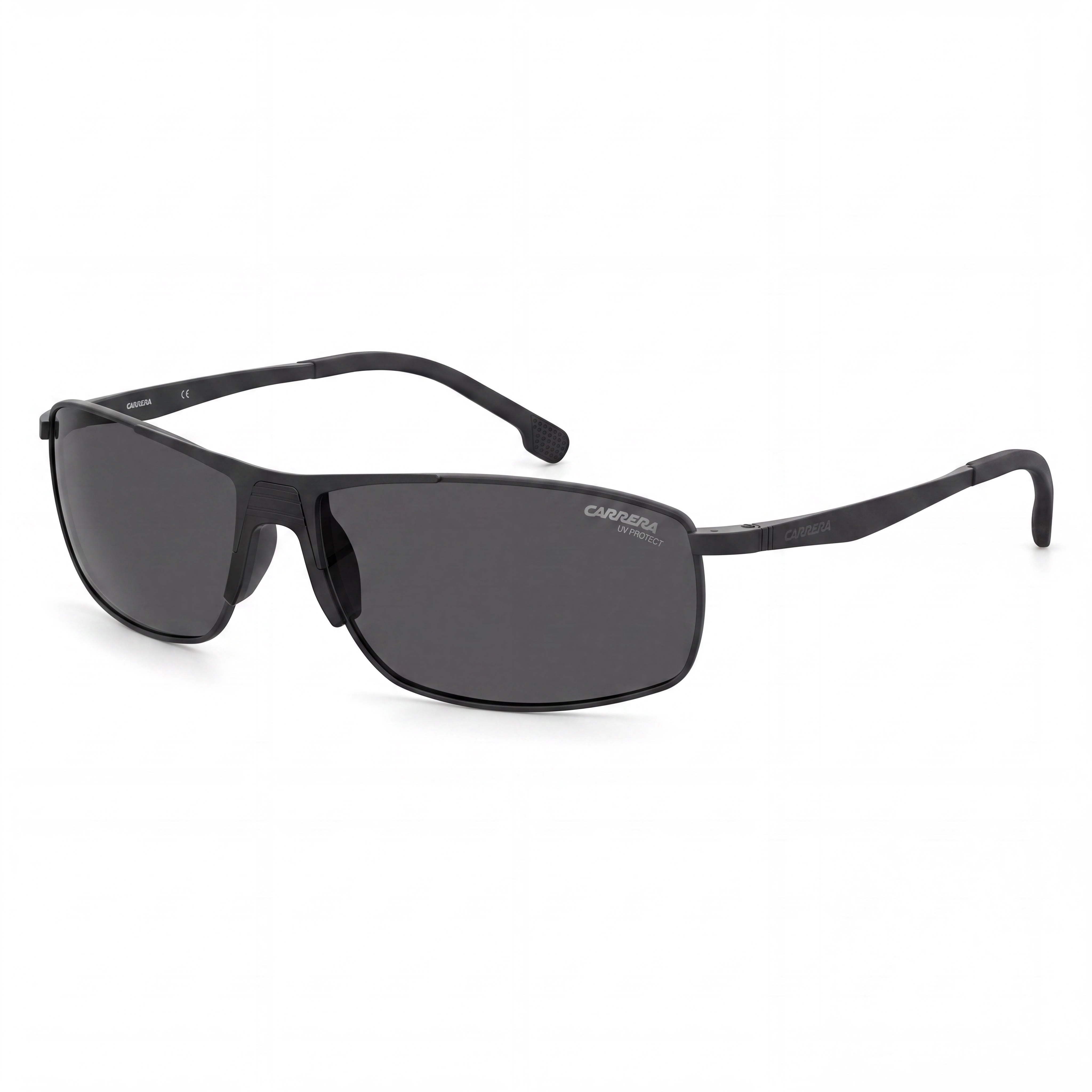 Carrera 8039/S Unisex Matte Black/Grey Metal Frame UV Protection Non-Polarized Sunglasses 60mm, Photo 1