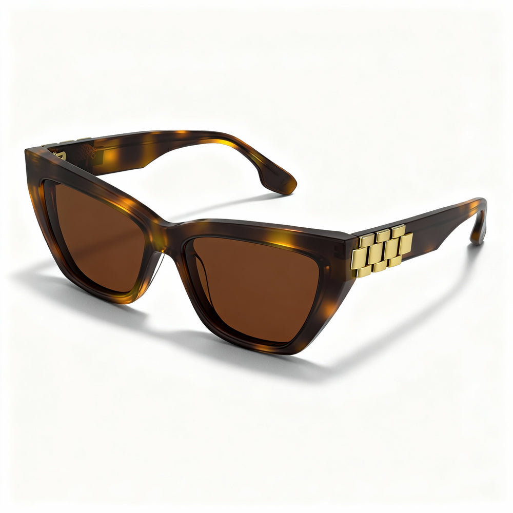 Victoria Beckham Modern VB668S Women's Acetate Frame Tortoise Non-Polarized Lens Sunglasses 55mm