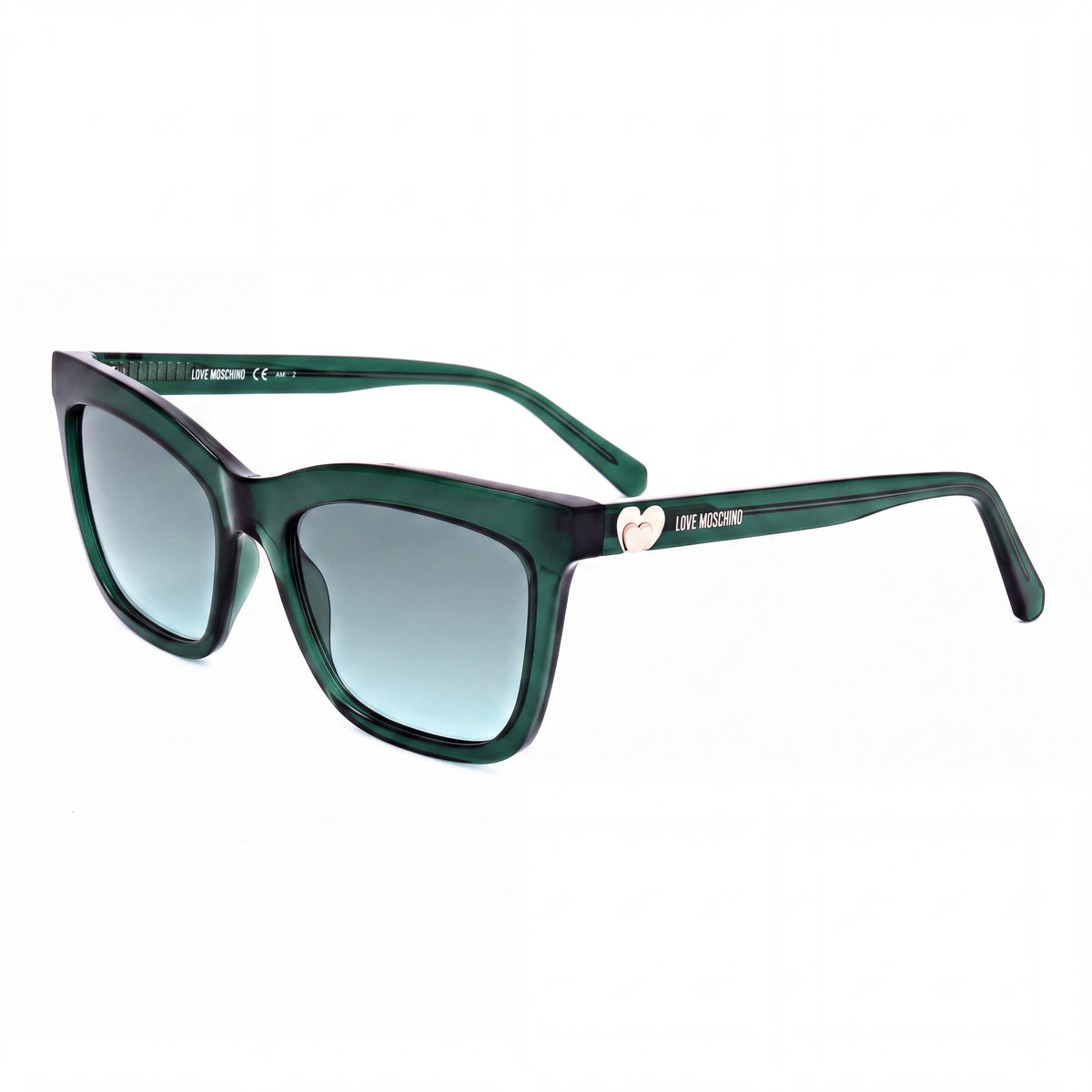 Moschino Modern Women's Green Cellulose Prop. INJ Frame & Lens UV Protection Sunglasses 54mm Lens Width, Photo 1