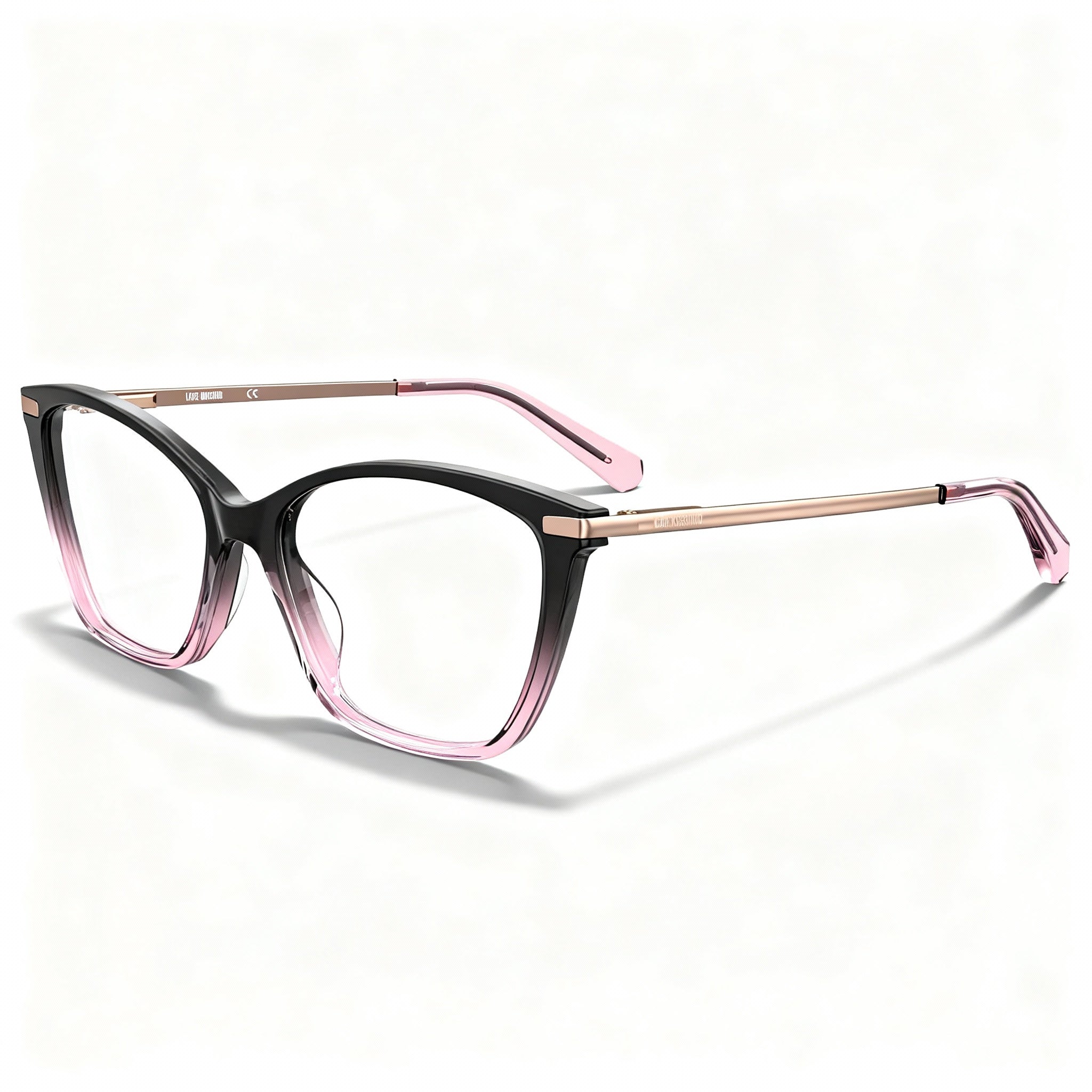 Love Moschino MOL572 Women's Black Pink Optical Frame, 53mm Lens Width, 17mm Bridge, 140mm Temple