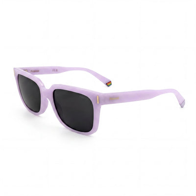 Polaroid PLD 6191/S Unisex Casual Lilac Polycarbonate Frame Grey Polarized UV Protected Sunglasses 54mm