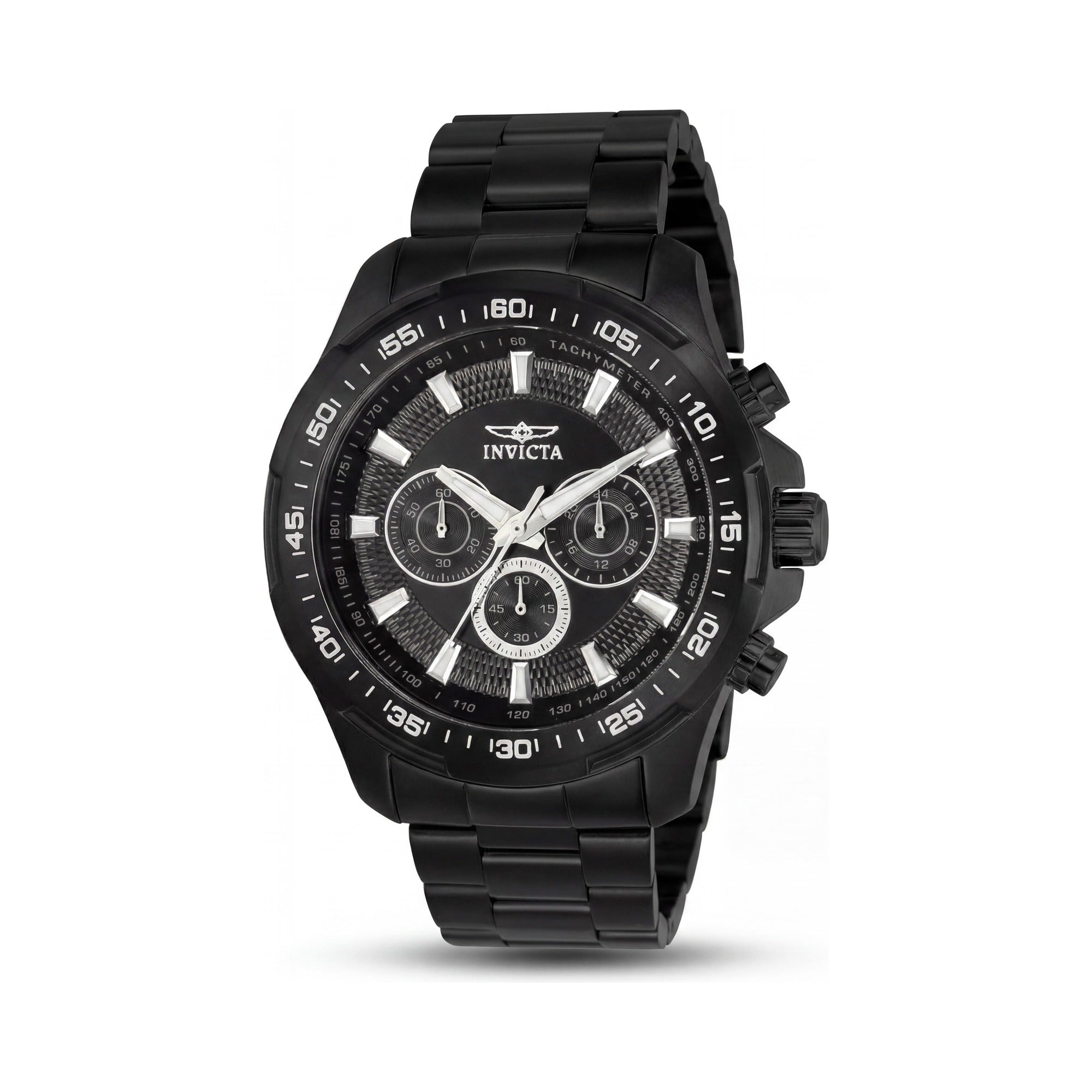 Invicta Speedway Quartz Movement Men's Black Ion-Plated Stainless Steel Watch 48mm, Photo 1