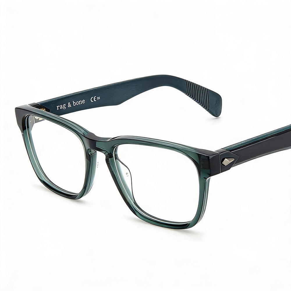 rag & bone Modern Women's Acetate Frame Dark Grey Sunglasses with Dark Grey Polycarbonate Lenses 54mm