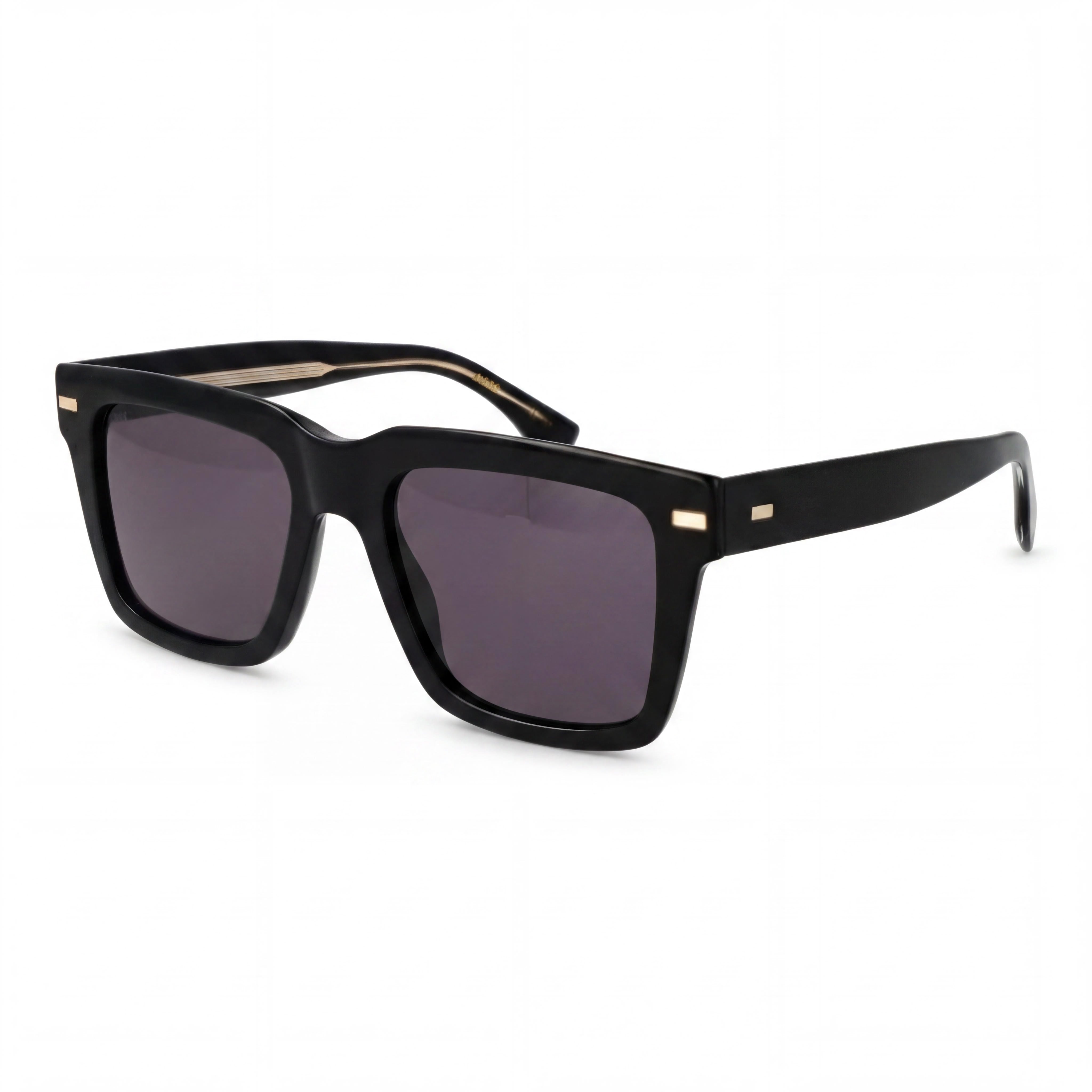 GIORGIO ARMANI Gafas de sol unisex de acetato biológico negro contemporáneo con protección UV 53mm, Photo 1