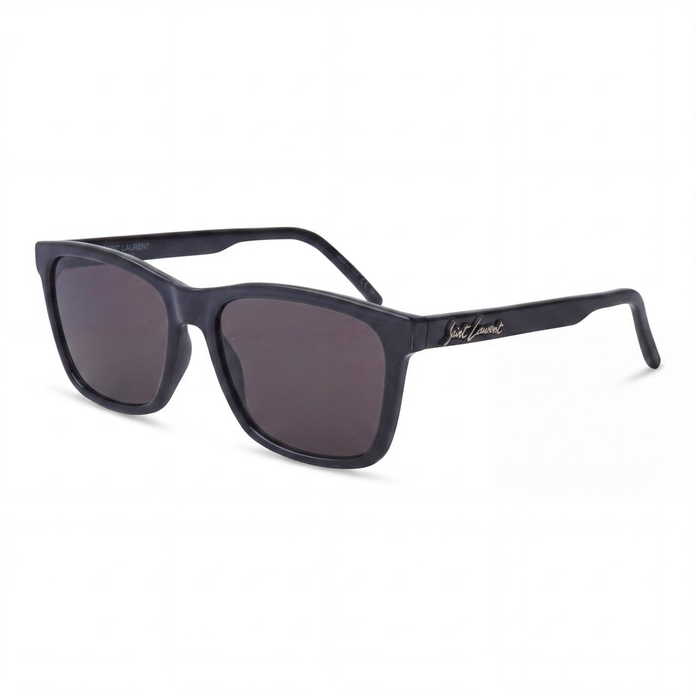 Gafas de sol clásicas Yves Saint Laurent para hombre, negras, con protección UV y montura RX, 56/17/145