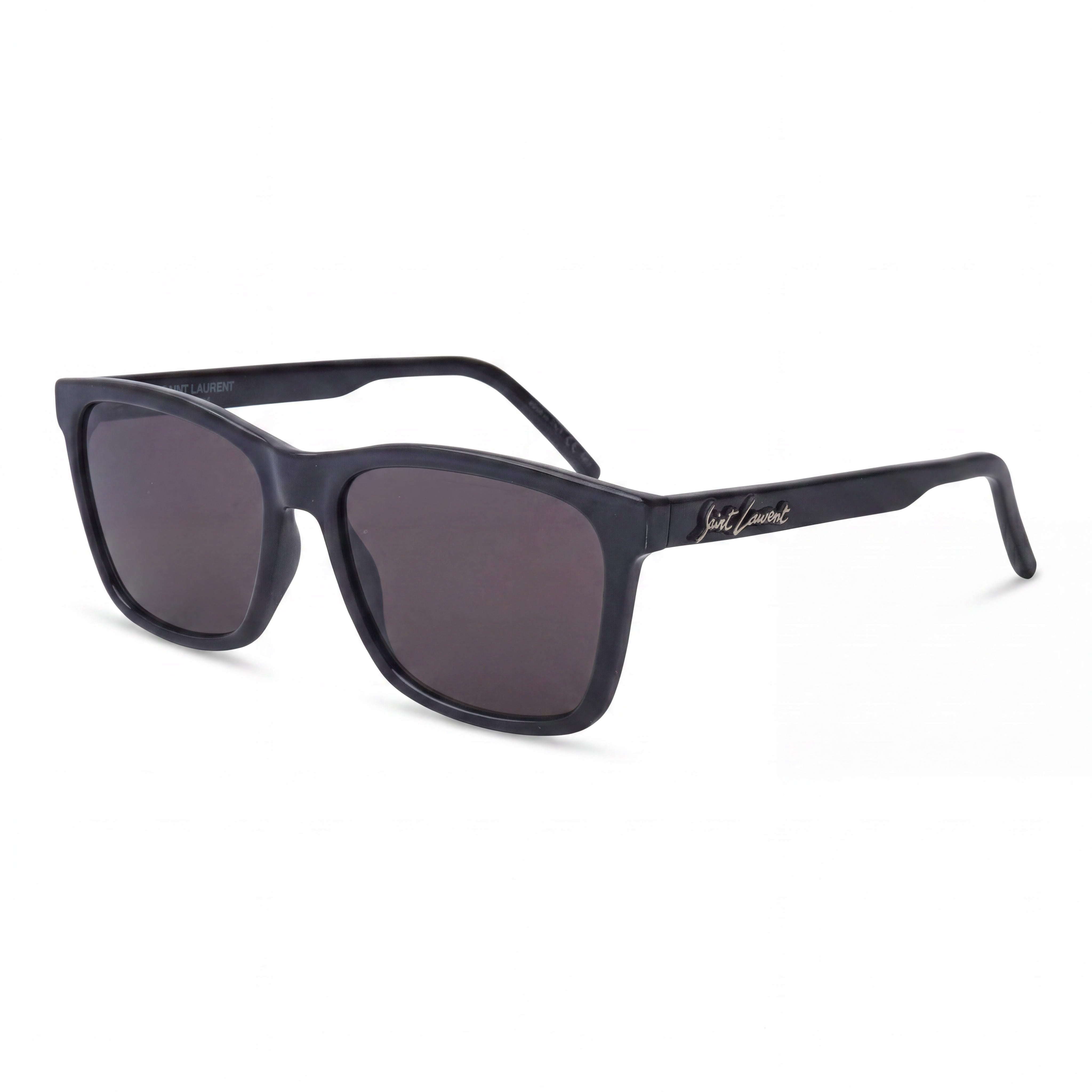 Gafas de sol clásicas Yves Saint Laurent para hombre, negras, con protección UV y montura RX, 56/17/145, Photo 1