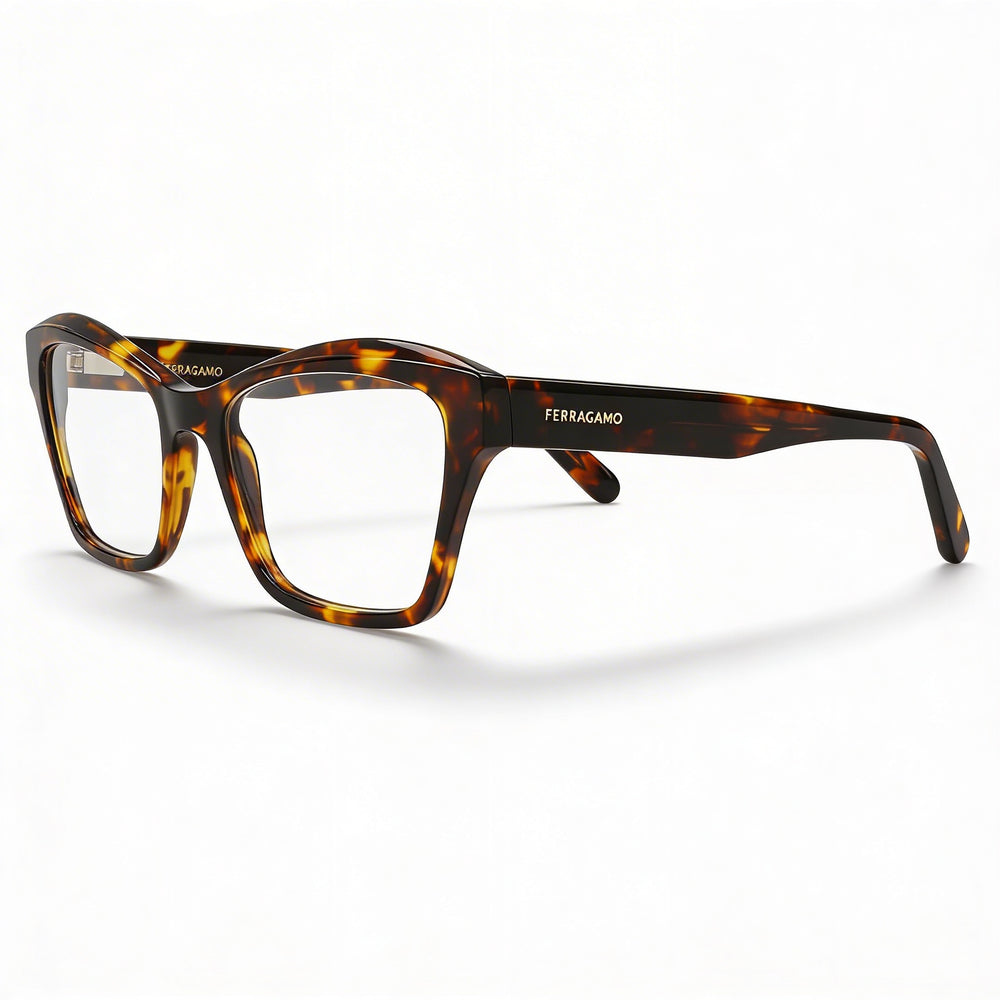 Gafas de sol polarizadas de metal unisex Ferragamo Sf2951n en carey oscuro con lentes de policarbonato de 53 mm