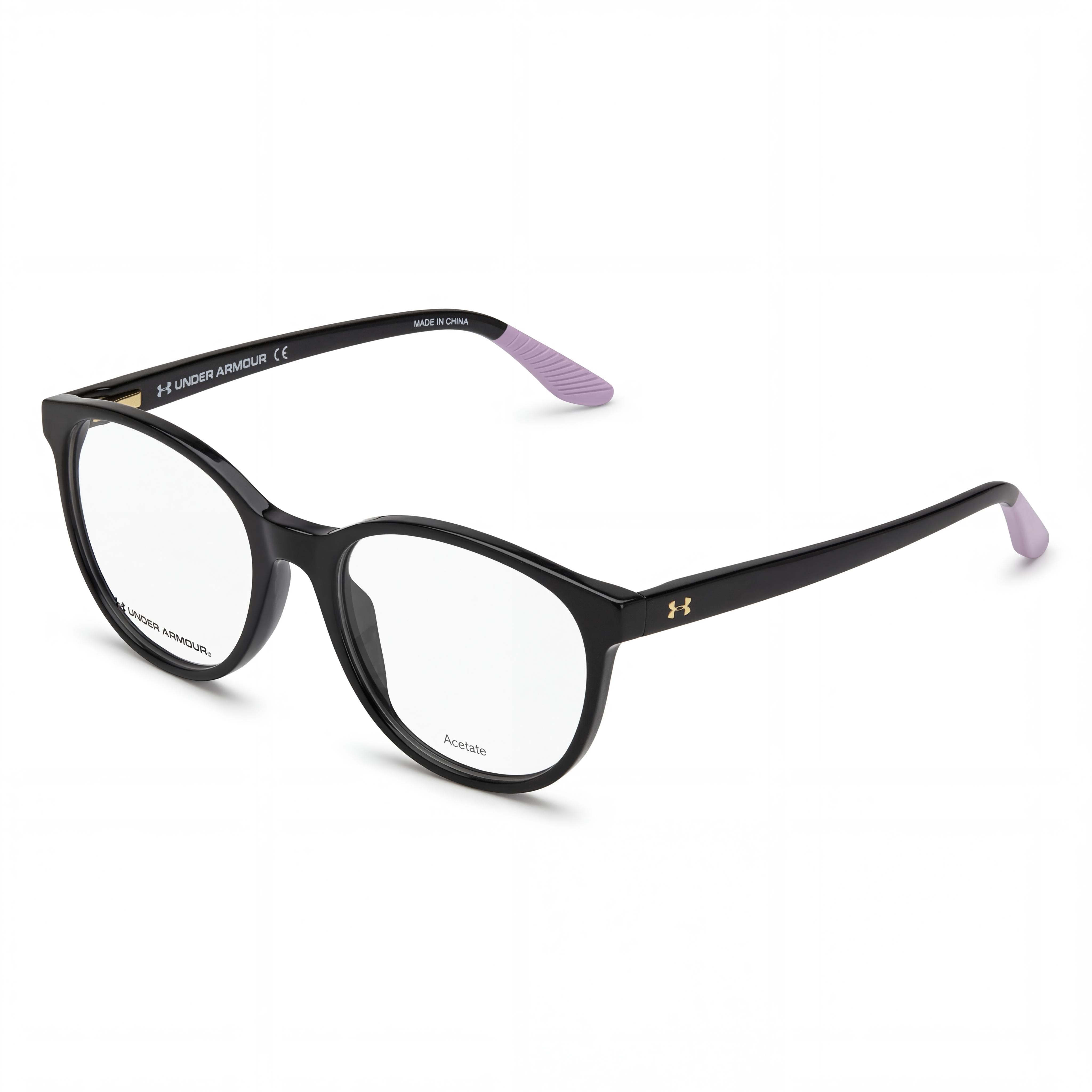 Gafas de sol Under Armour UA 5020 para mujer con montura de plástico negra, lentes de demostración negras y patillas ajustables (52-18-140 mm), Photo 1