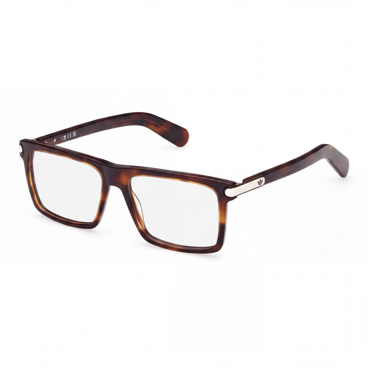 adidas Originals Or5128 Men's Dark Havana Plastic Frame Eyeglasses with Polycarbonate Lenses 54mm, Photo 1