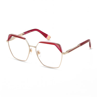 Furla Modern Men's Metal Frame Sunglasses in Oro Chiaro Lucido with matching lenses, 55mm lens width