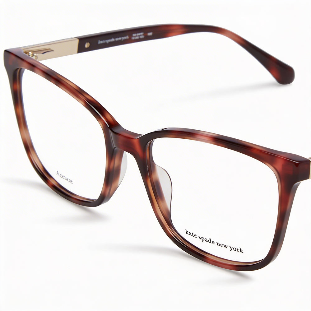 kate spade new york Davina Montura de Gafas Ópticas de Plástico Ligero y Duradero Havana Marrón para Mujer 52mm