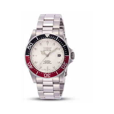 Invicta Pro Diver 9404 Men's 40mm Stainless Steel White Dial Chronograph Watch