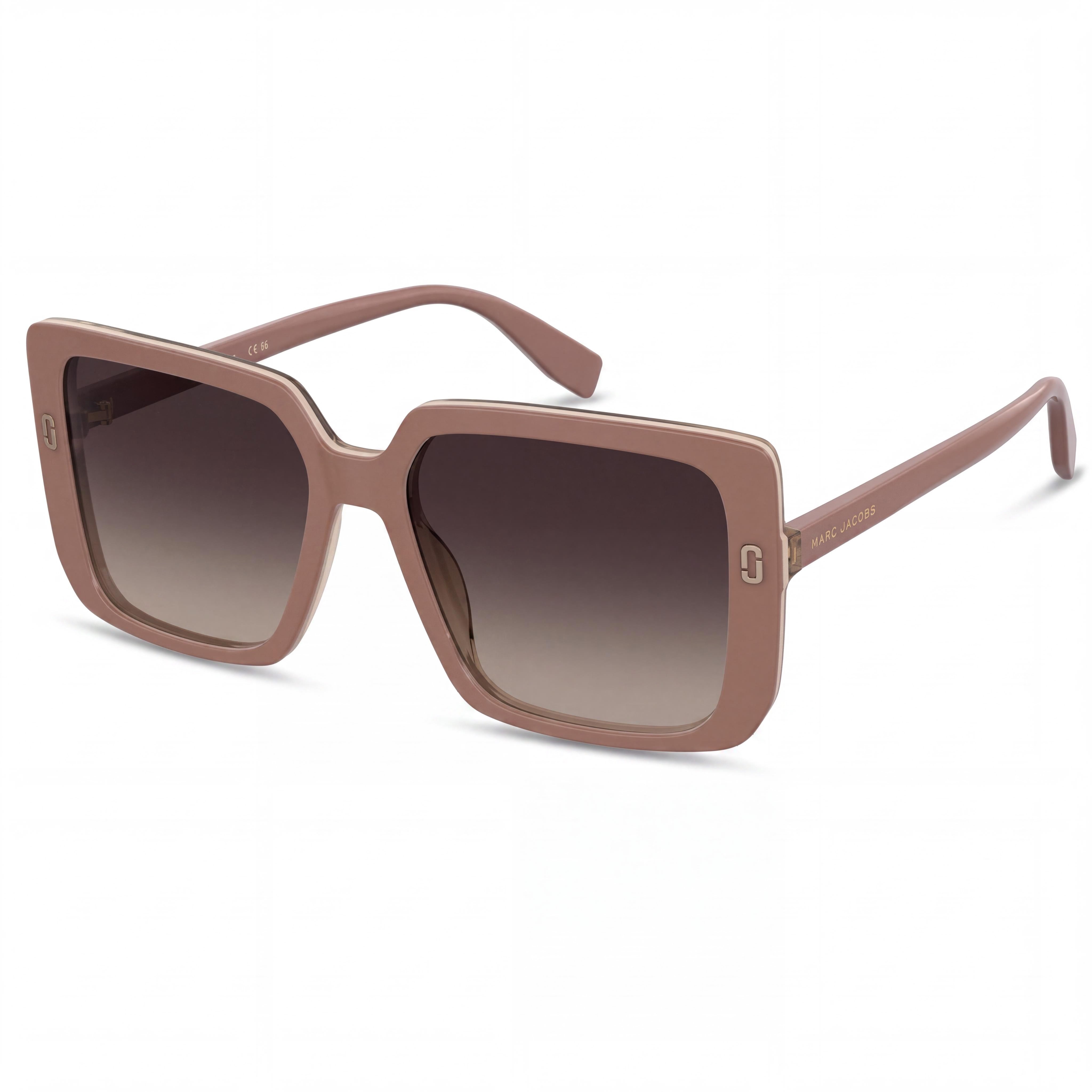 Gafas de sol clásicas Marc Jacobs para mujer con montura beige y lentes no polarizadas, puente 16 mm, patilla 145 mm, Photo 1