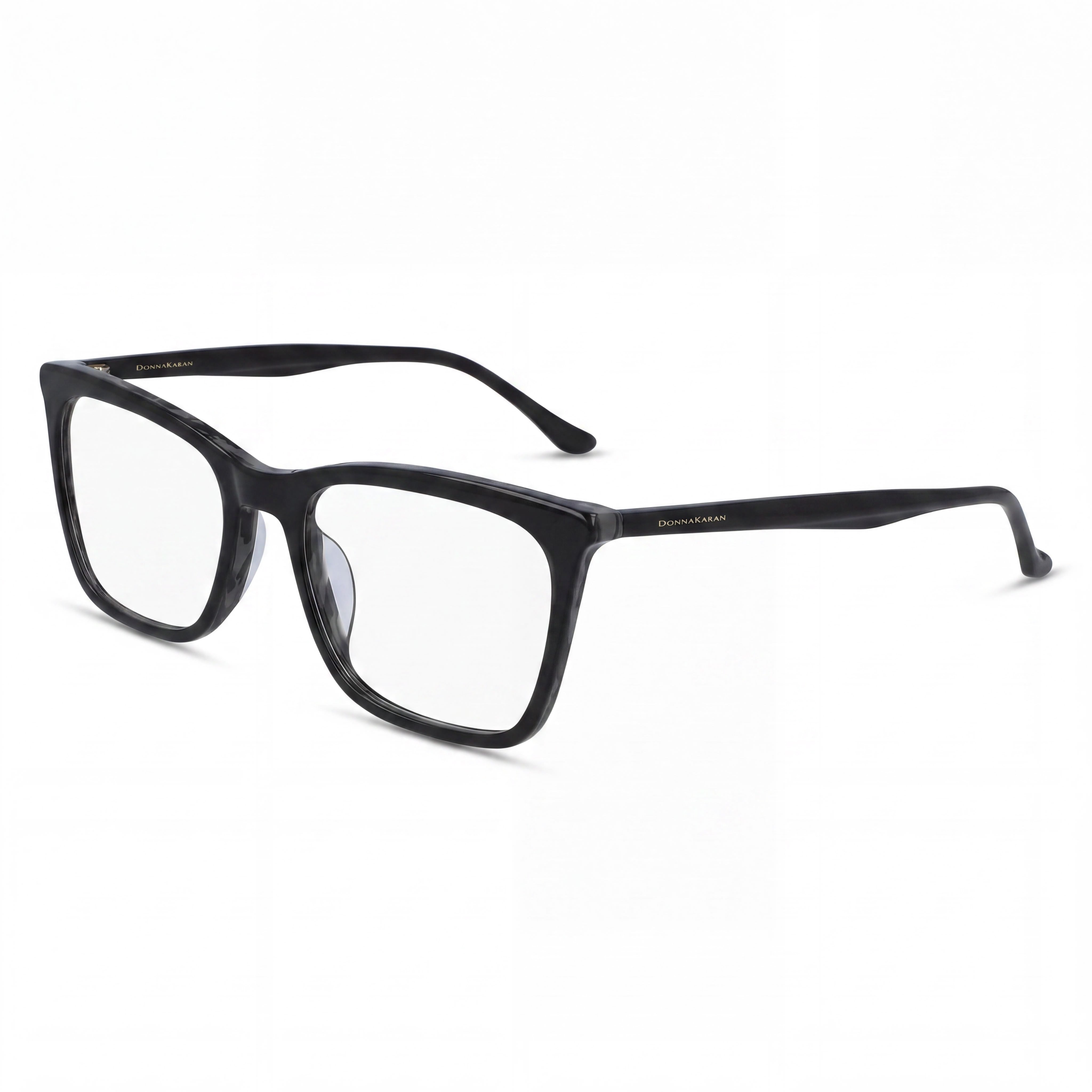 Gafas de vista Donna Karan DO5001 para mujer, montura completa de acetato moderno, laminado carey gris negro, 52 mm, Photo 1
