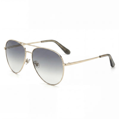 Fossil Fos 2140/G/S Women's Stainless Steel Non-Polarized Light Gold/Green Shaded Sunglasses 59mm