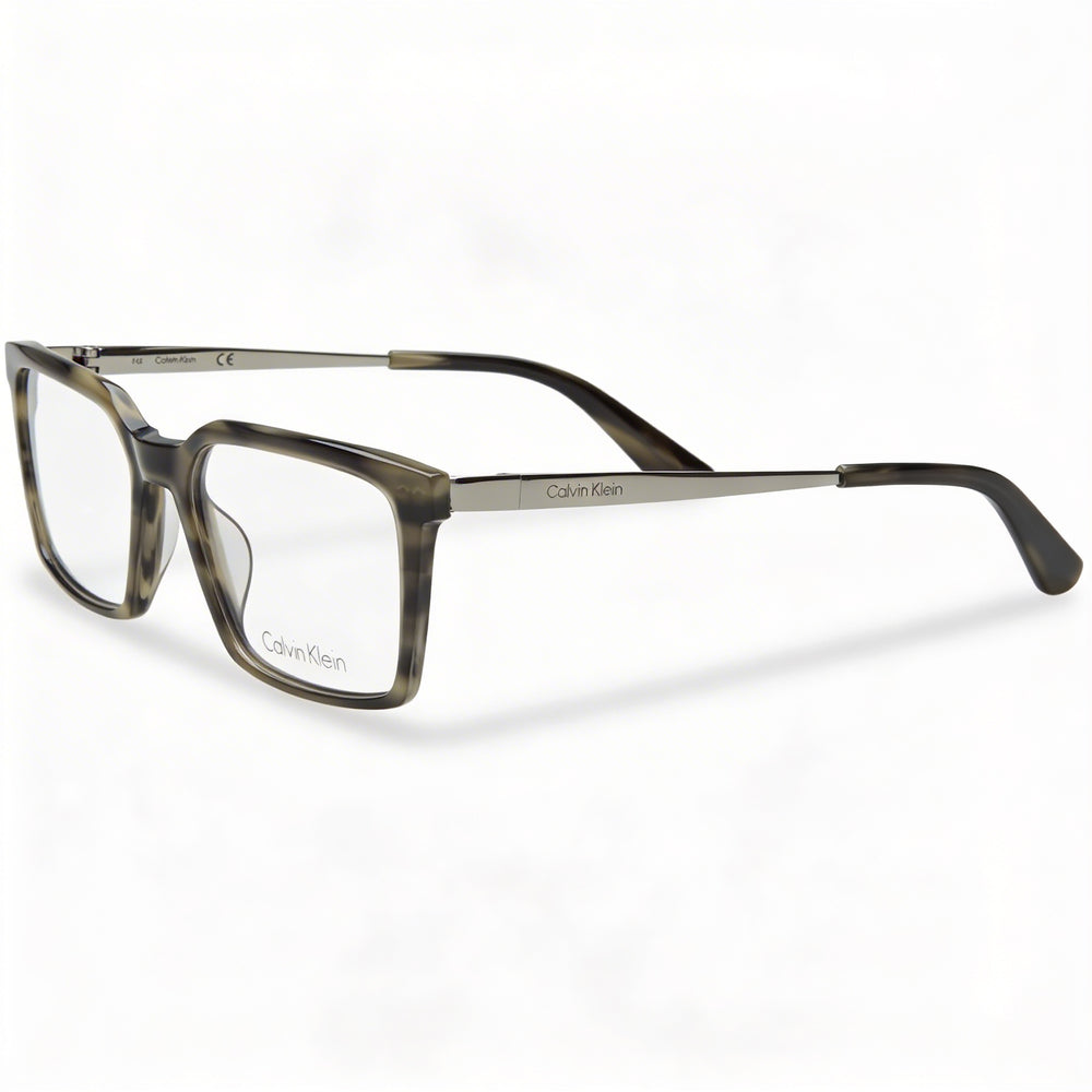 Gafas de sol unisex Calvin Klein Ck22510 con montura metálica y lentes grises polarizadas Havana, ancho de lente 54 mm