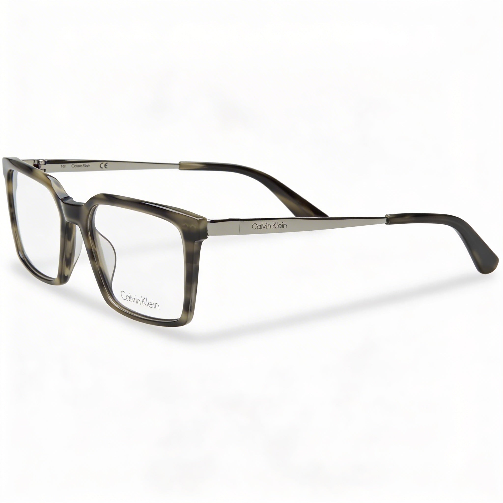 Calvin Klein Ck22510 Unisex Metal Frame Sunglasses with Polarized Gray Havana Lenses, 54mm Lens Width, Photo 1