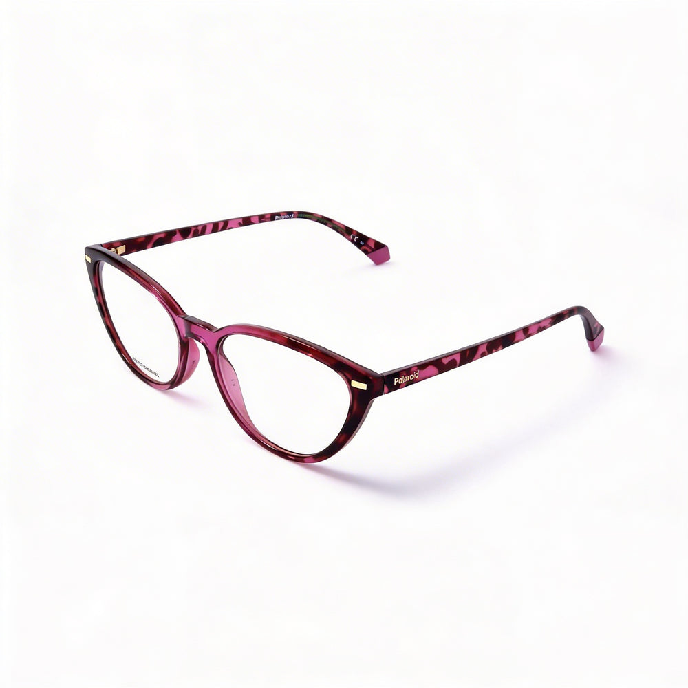 Gafas de sol Polaroid PLD D432 para mujer, estilo ojo de gato, montura completa inyectada, color rosa habano, 53 mm