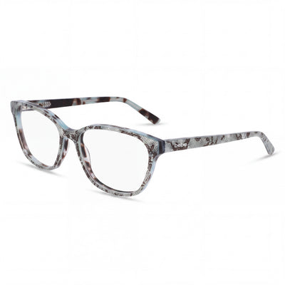 Gafas para mujer bebe Bb5220 con montura de encaje color verde azulado de acetato y lentes de policarbonato, tamaño 55-16-140