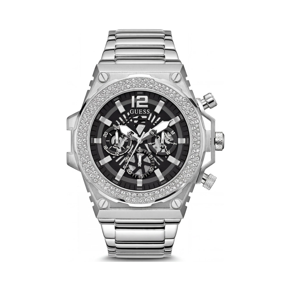 Guess Men 48 mm Black Dial Analog Watch- GW0632G1