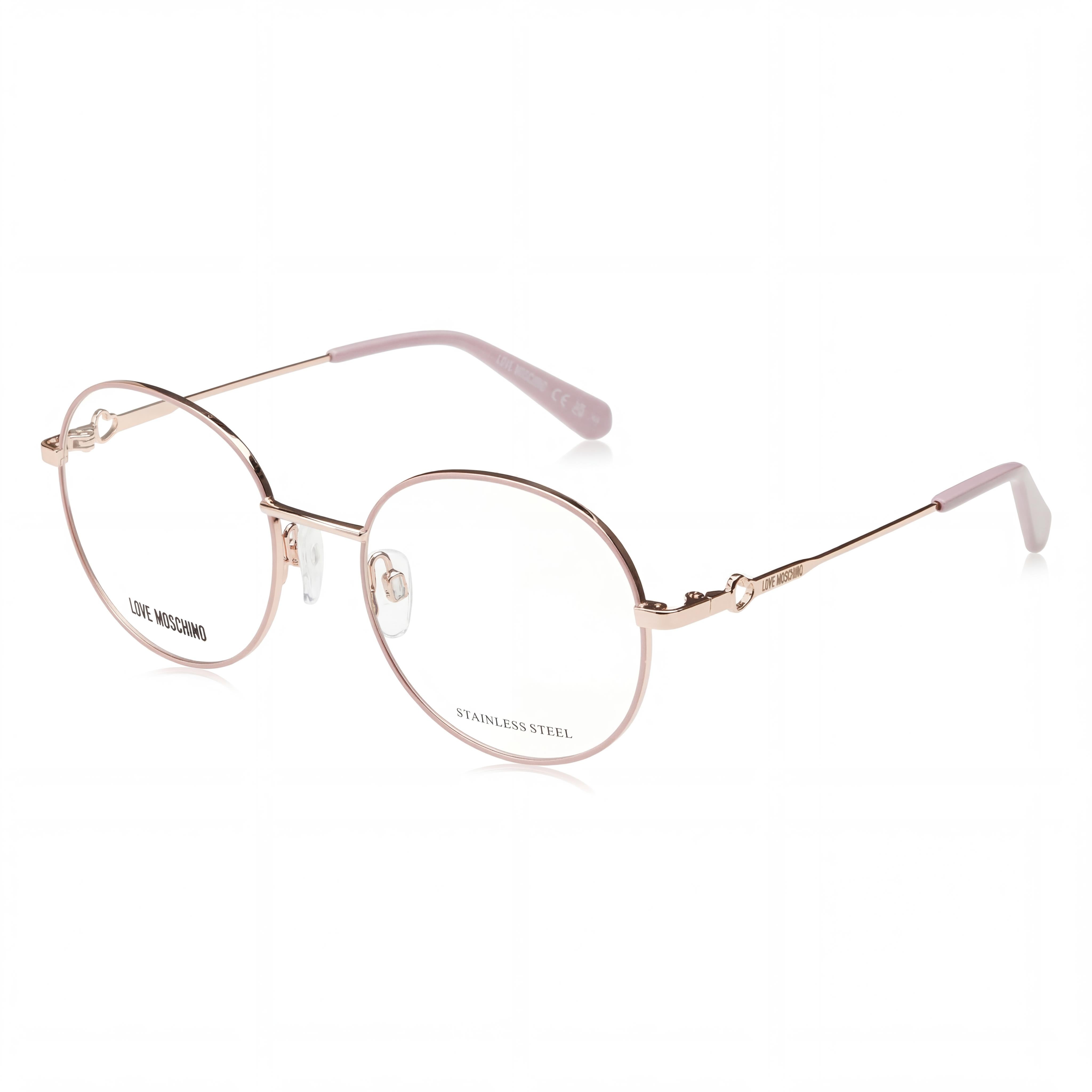 Gafas de sol unisex modernas Love Moschino con montura metálica y lentes de policarbonato, color cobre dorado nude, talla 51-19-135 mm, Photo 1