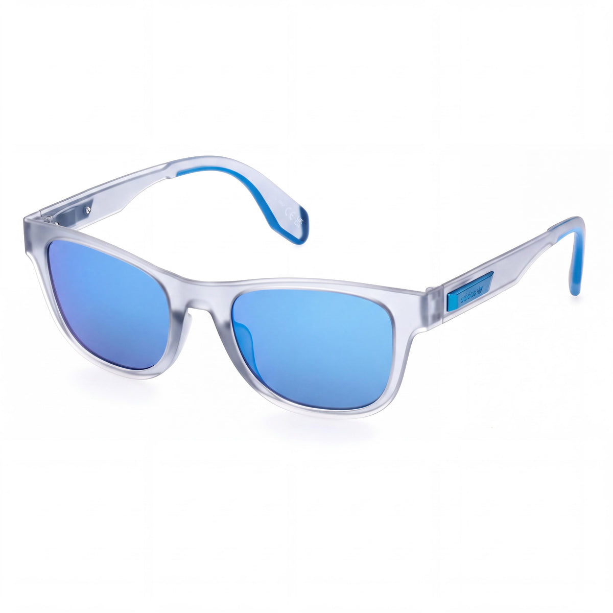 adidas Originals OR0079 Unisex Plastic Frame Blue Glass Blue Mirror Sunglasses, UV Protection, 51mm, Photo 1