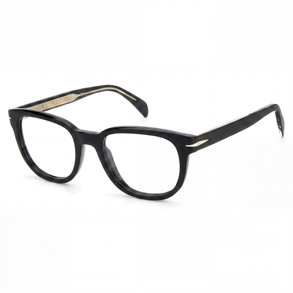 Gafas de sol unisex David Beckham DB 7097 de plástico negro no polarizadas de 50 mm