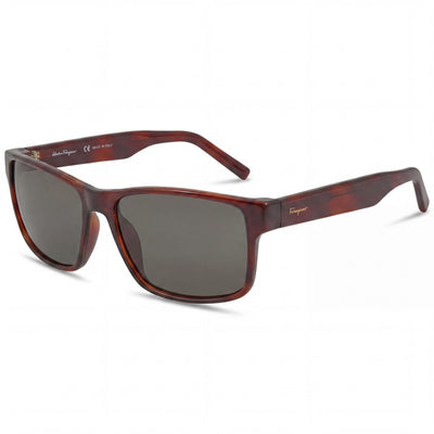 Gafas de sol Ferragamo sf960s 214 unisex de plástico rectangular color carey con protección UV de 58 mm